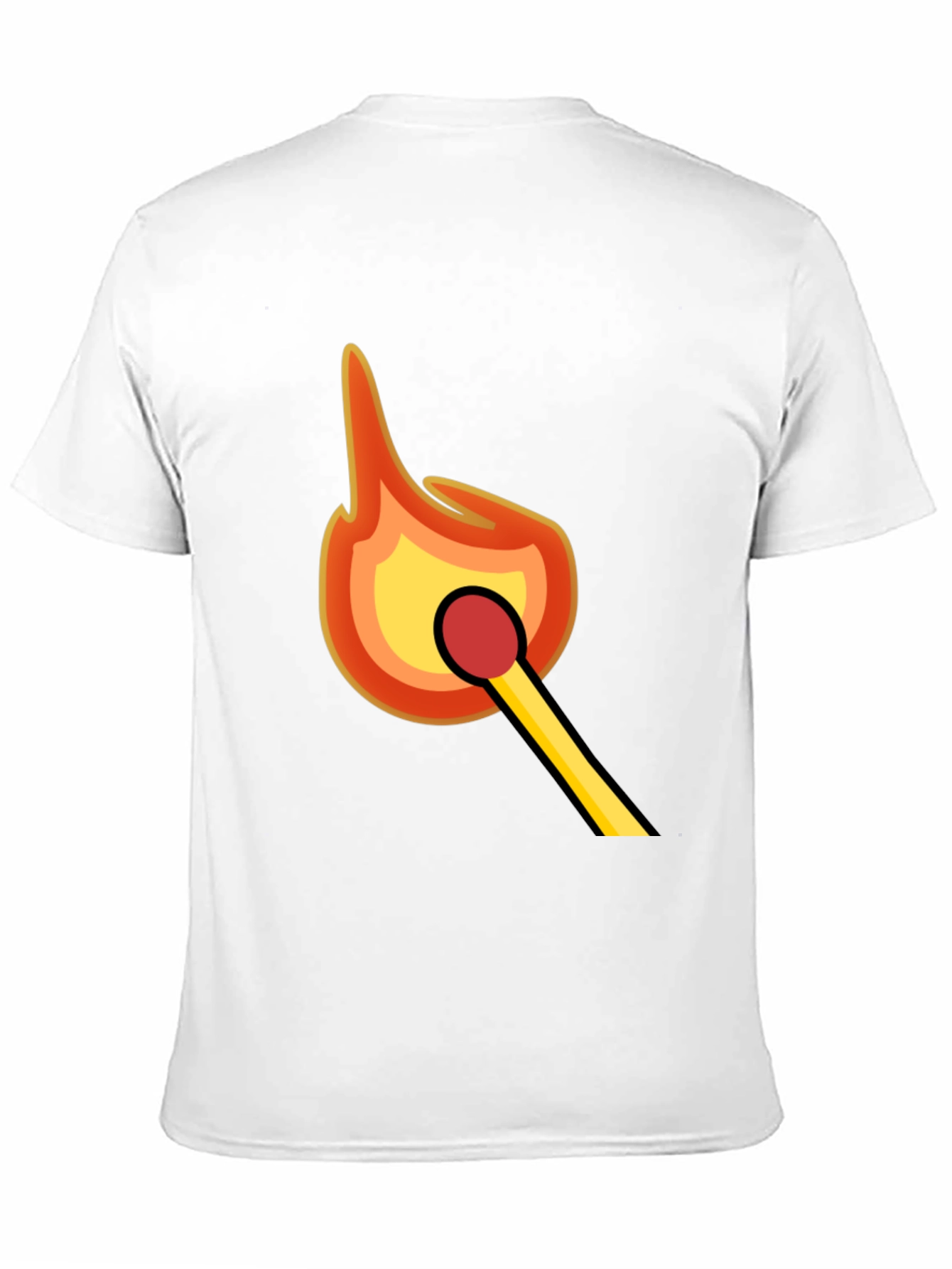 Match Flame Graphic Tee - Classic Black T-Shirt