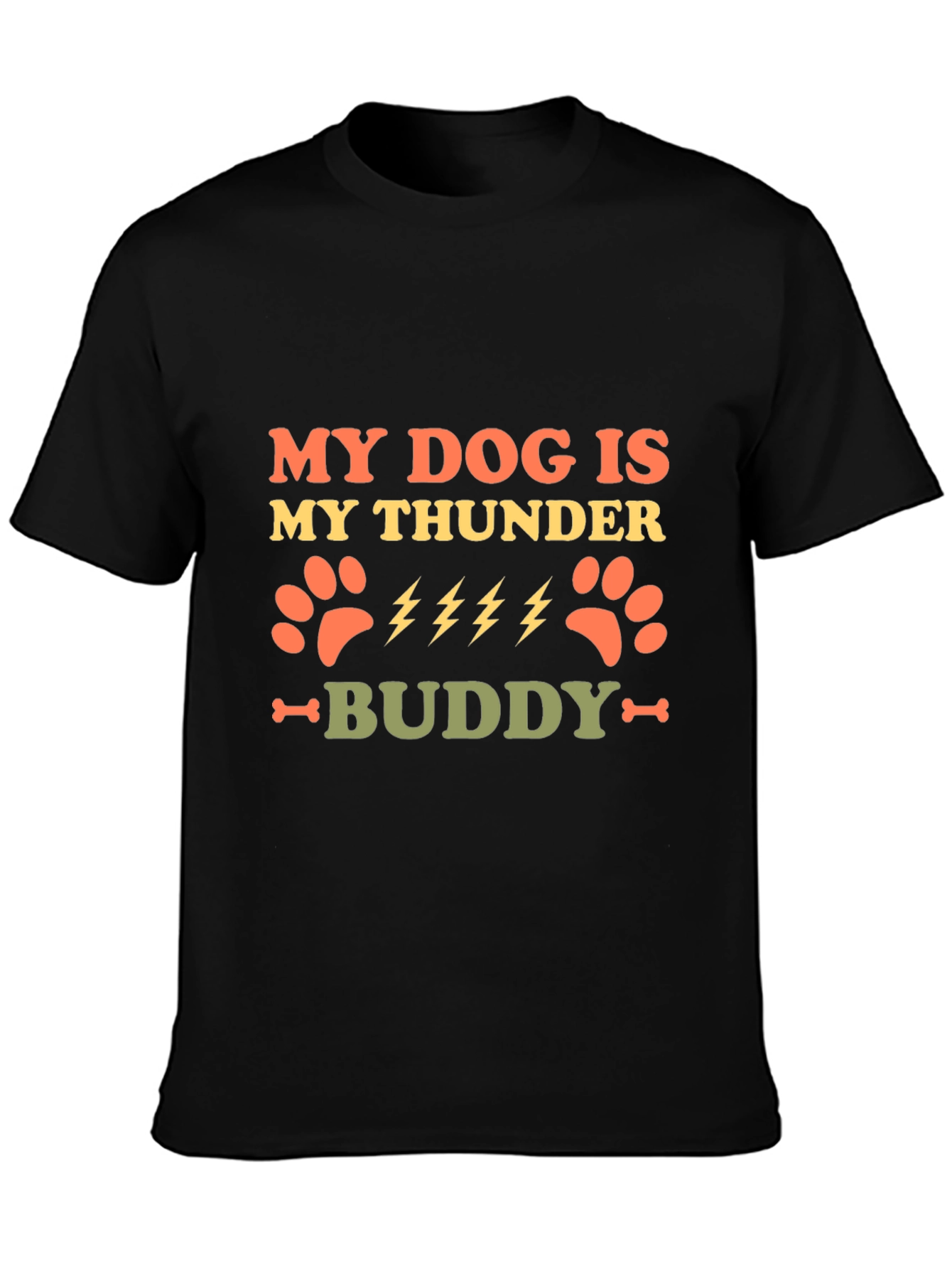 My Dog Is My Thunder Buddy Graphic Tee