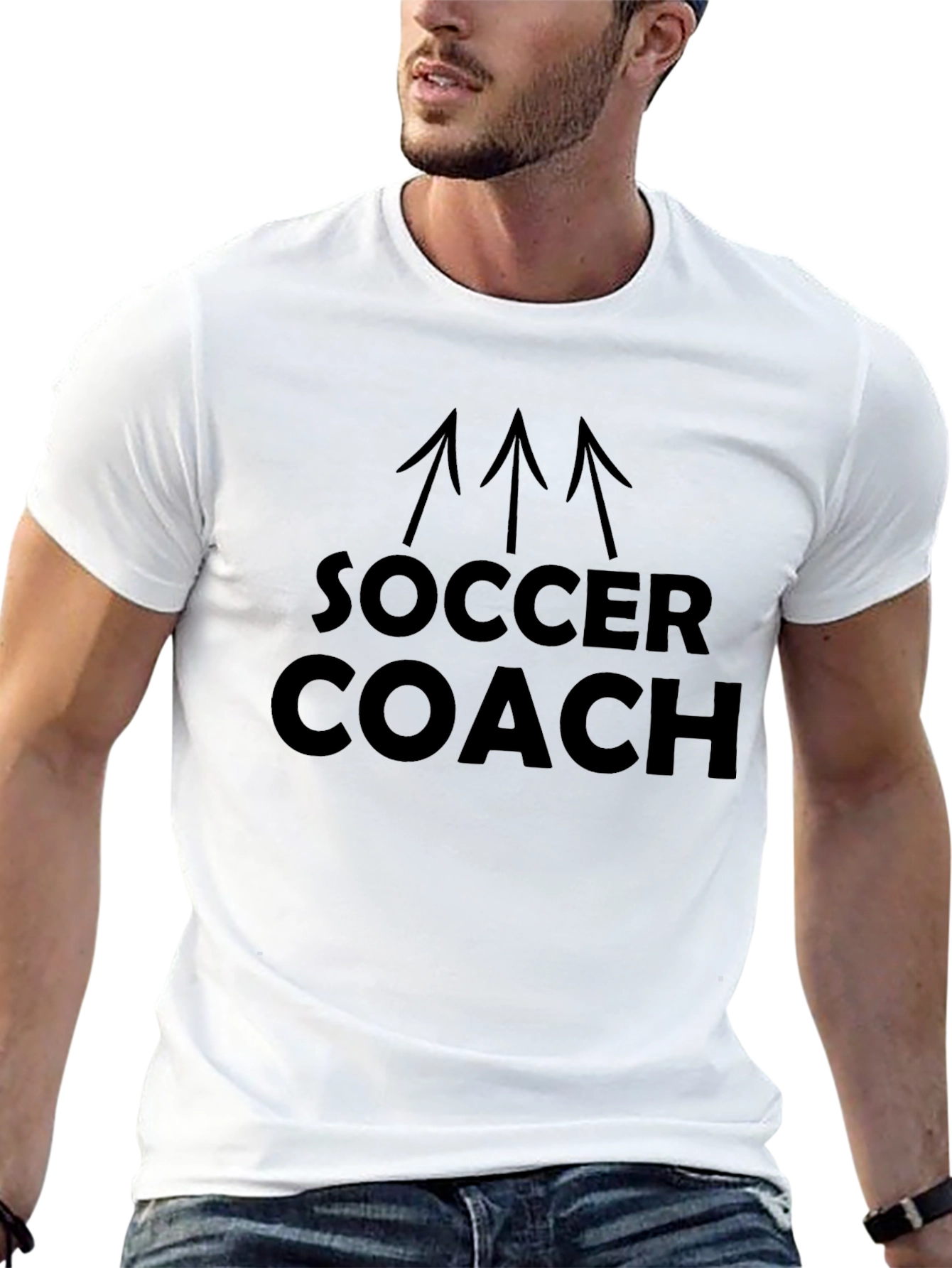Soccer Coach Graphic Tee - Black