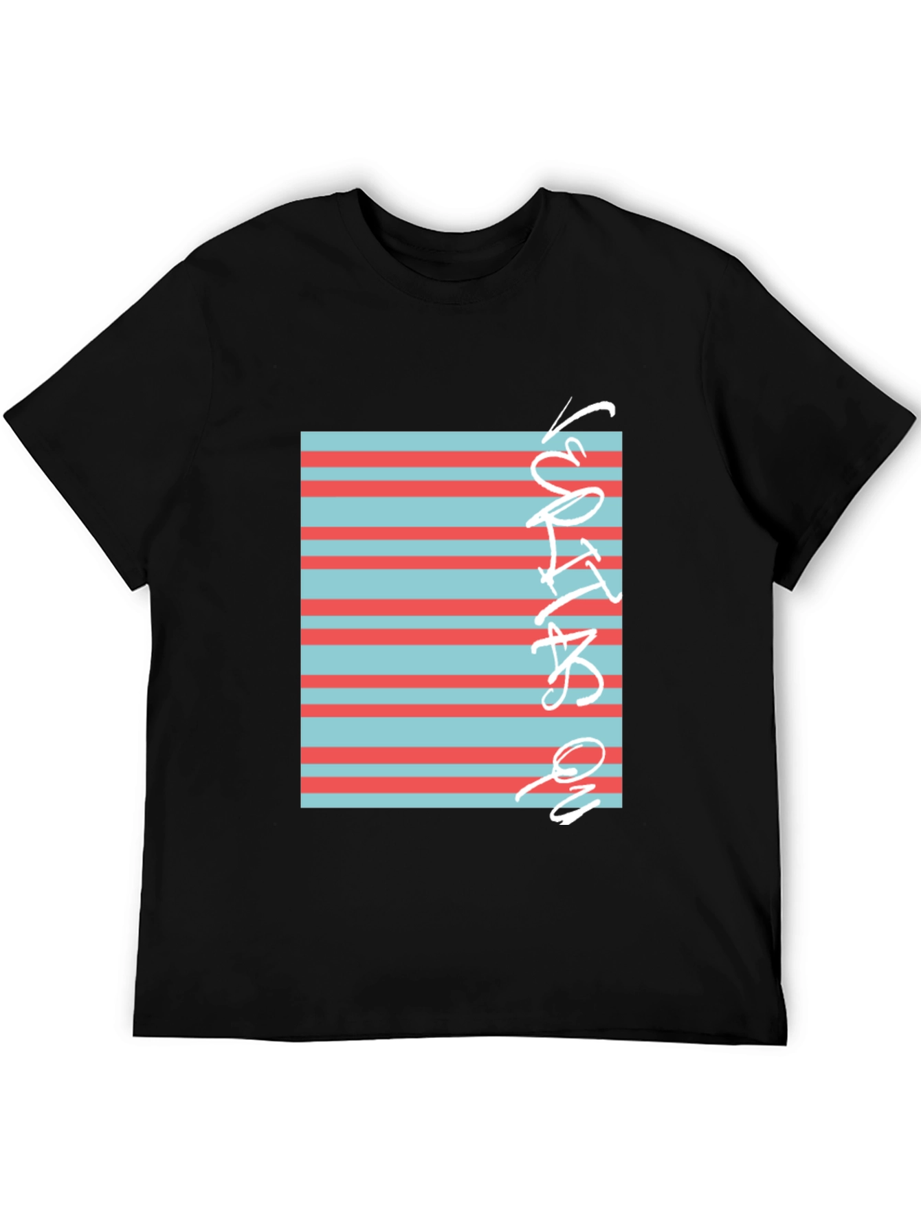 Striped Graphic Tee - Cool Casual Style