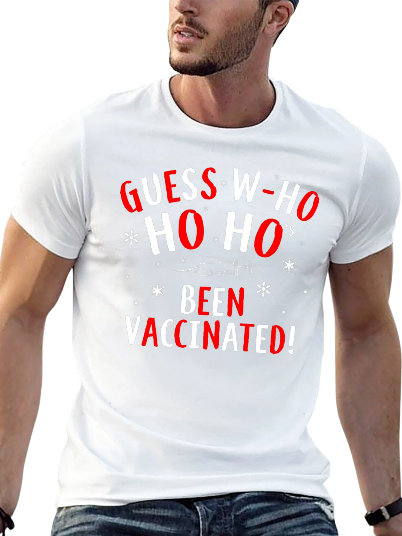Guess Whos Been Vaccinated Christmas T-Shirt