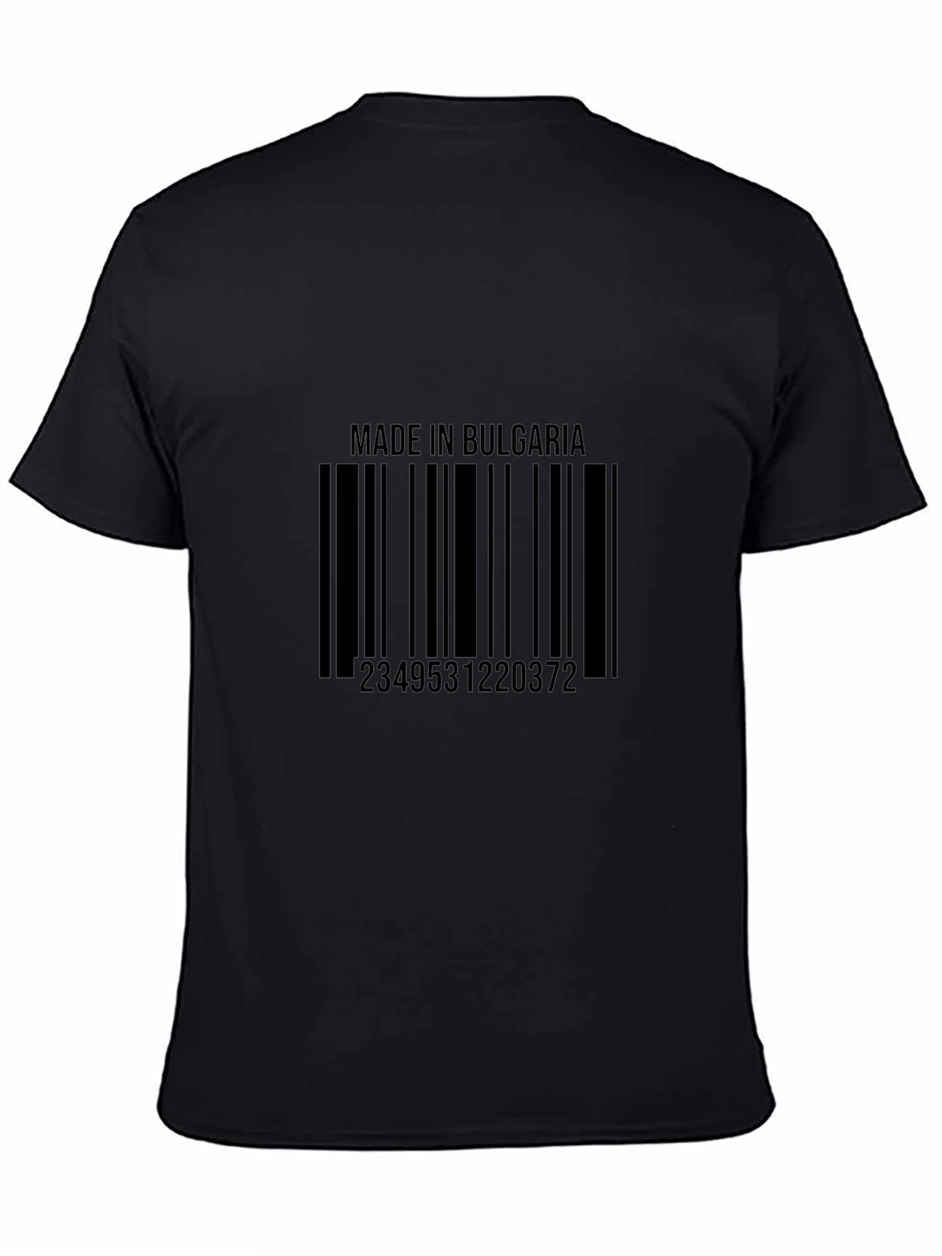 Made in Bulgaria Barcode T-Shirt - Black