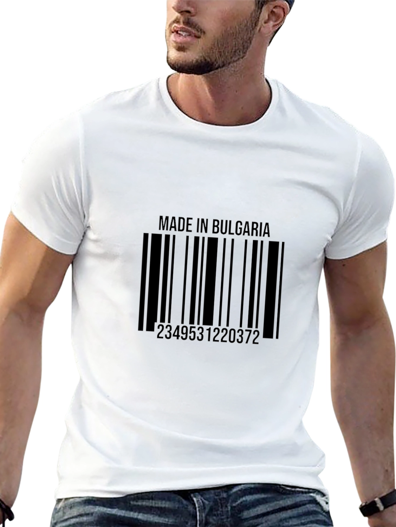 Made in Bulgaria Barcode T-Shirt - Black