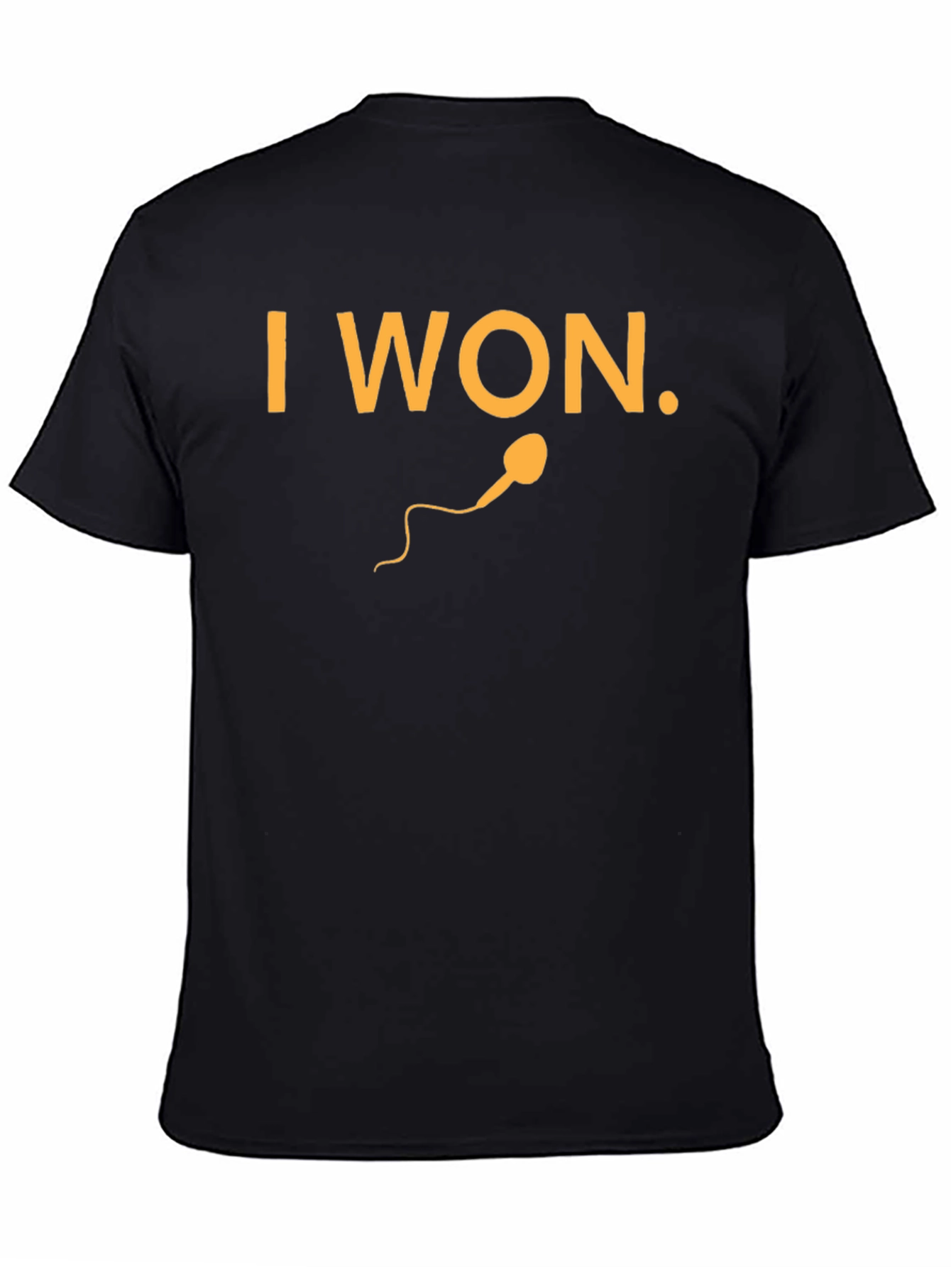 I Won Black Graphic Tee - Funny Design