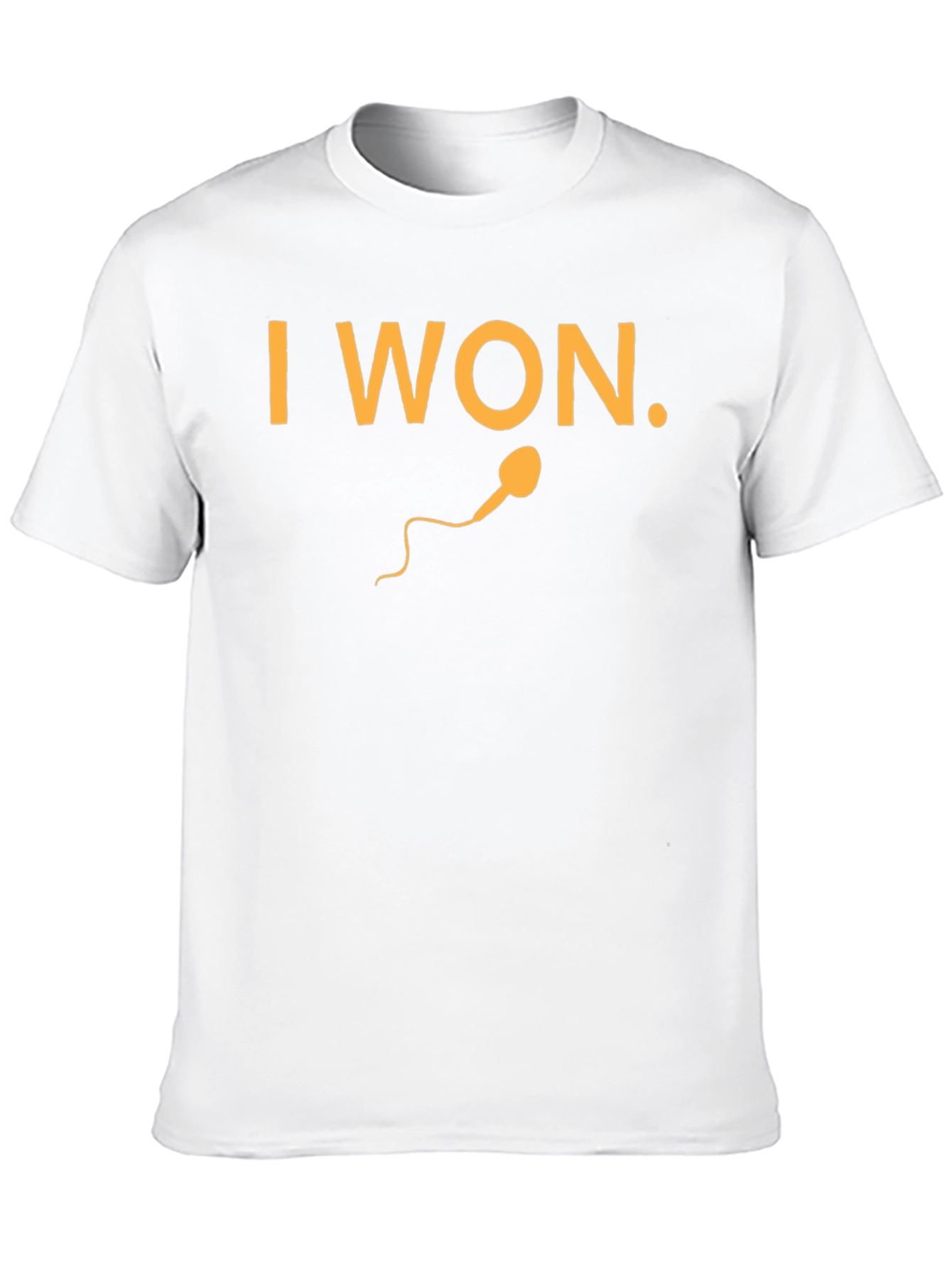 I Won Black Graphic Tee - Funny Design