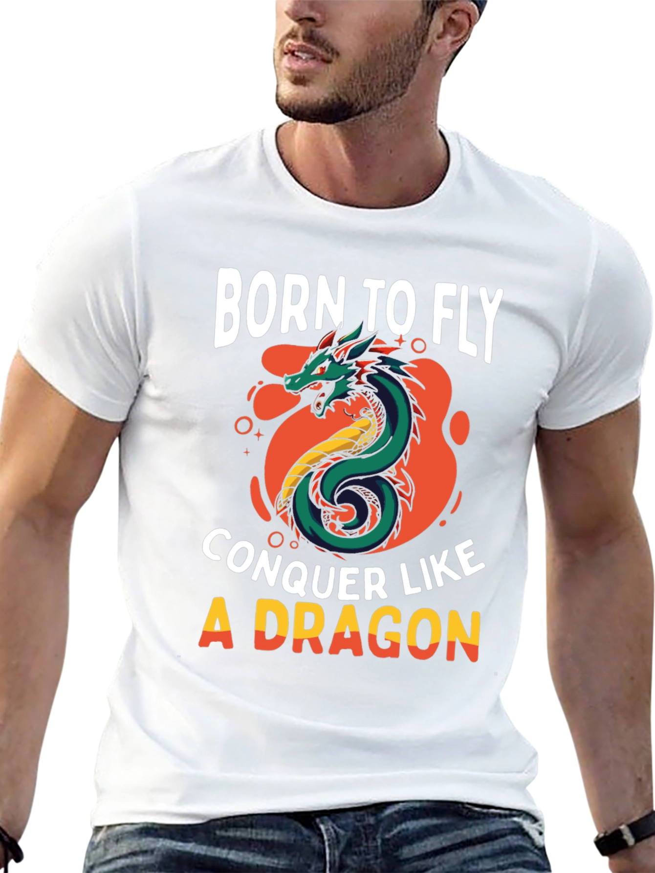 Born To Fly Dragon Graphic T-Shirt
