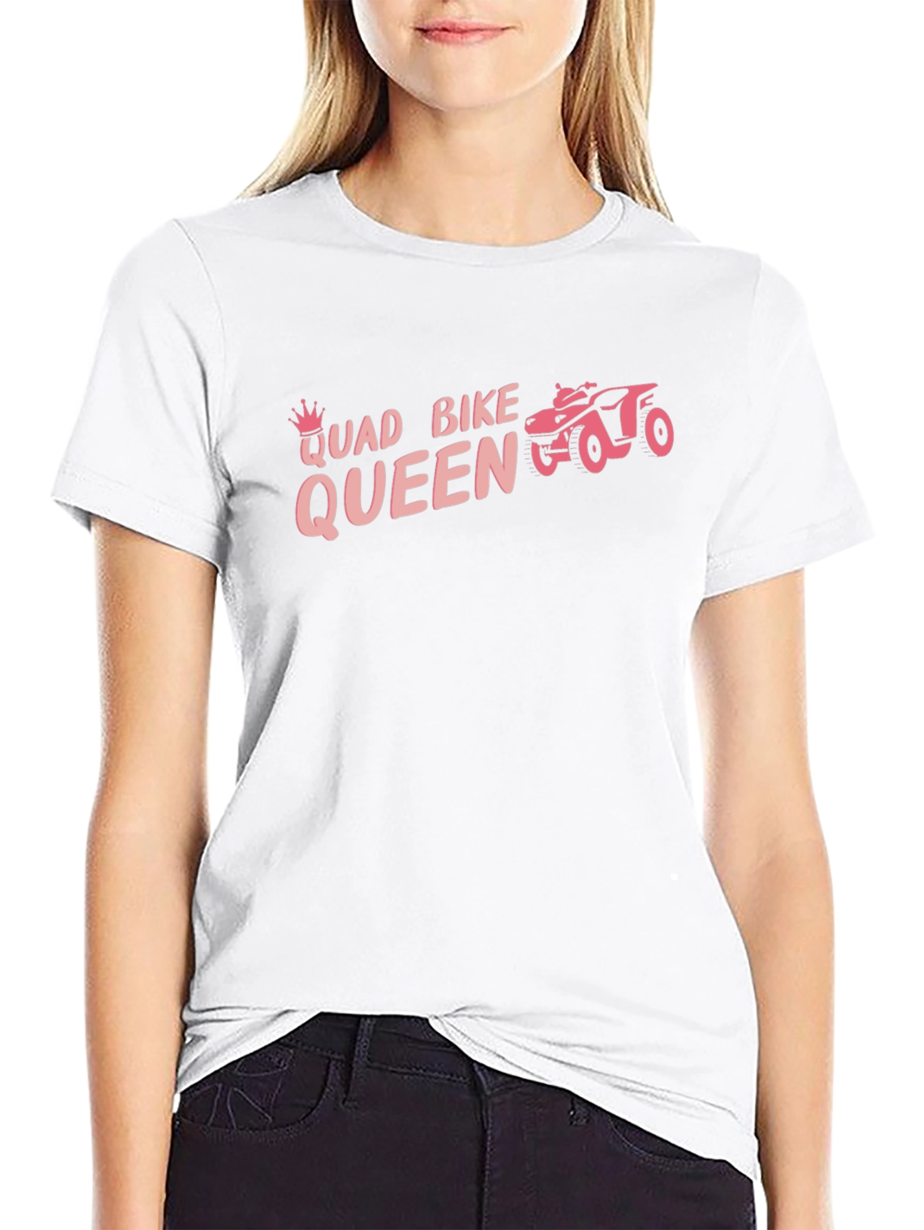 Quad Bike Queen Black T-Shirt