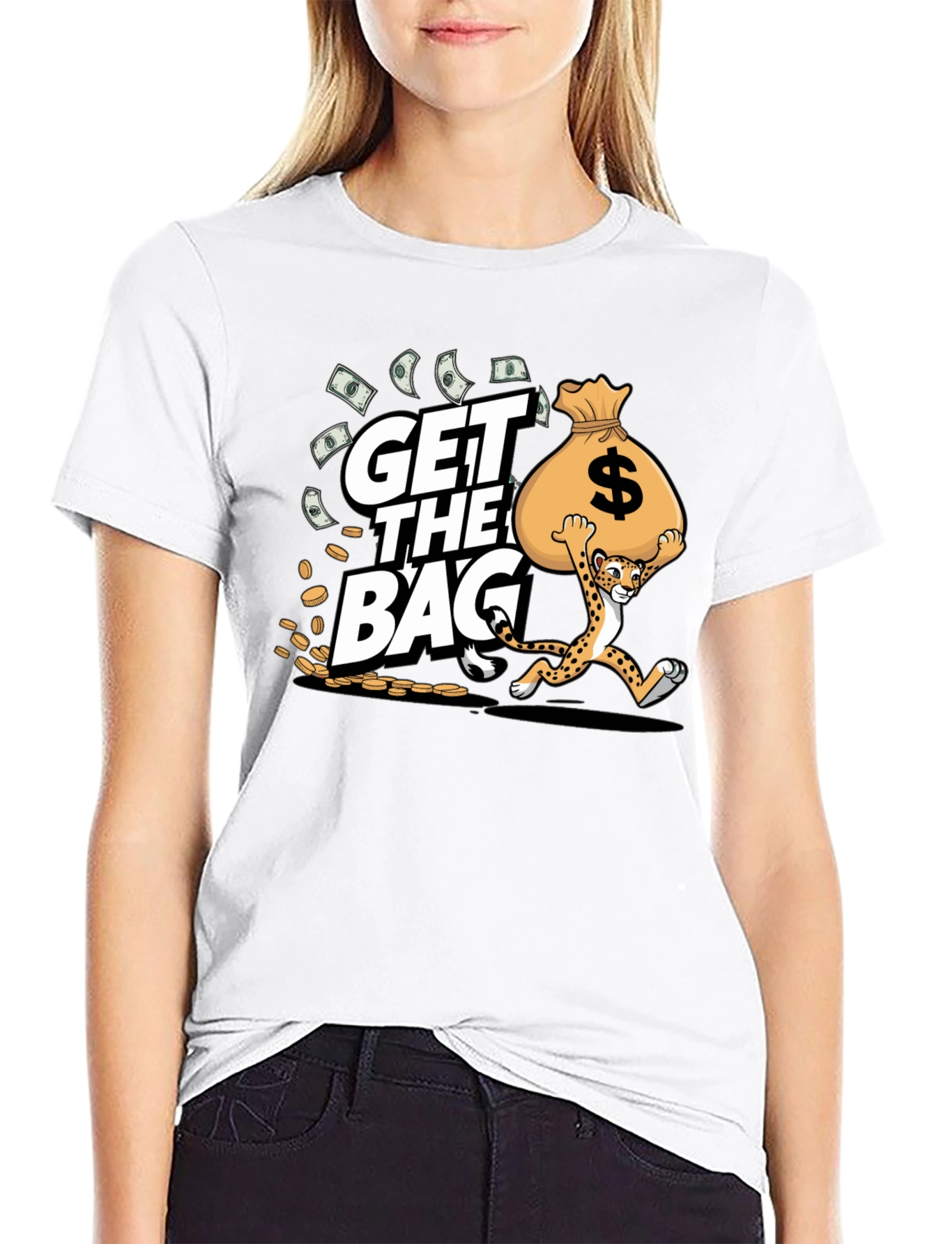 Get the Bag Cheetah Graphic T-Shirt