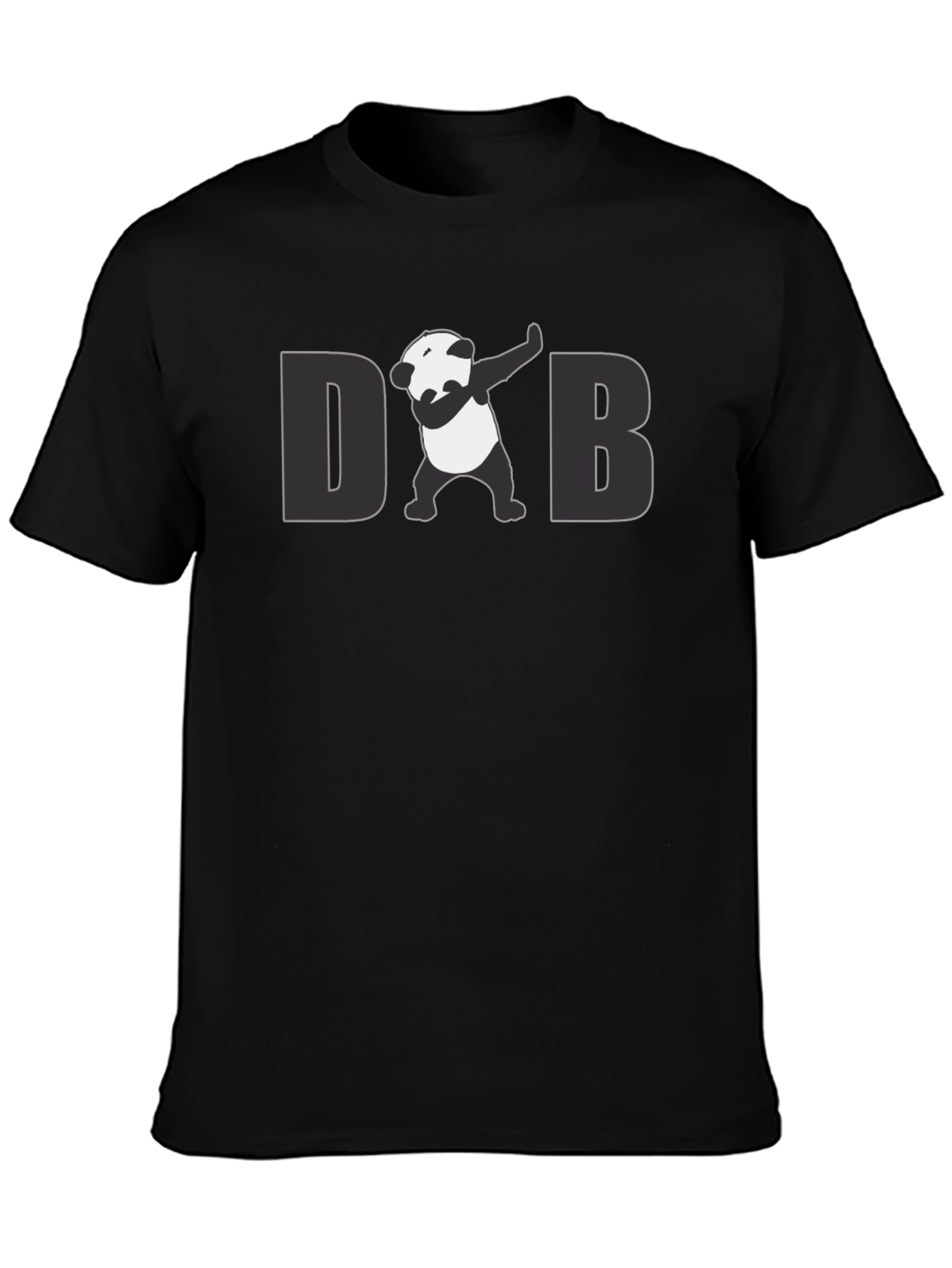 Dabbing Panda Graphic Tee - Cool Mens Black T-Shirt