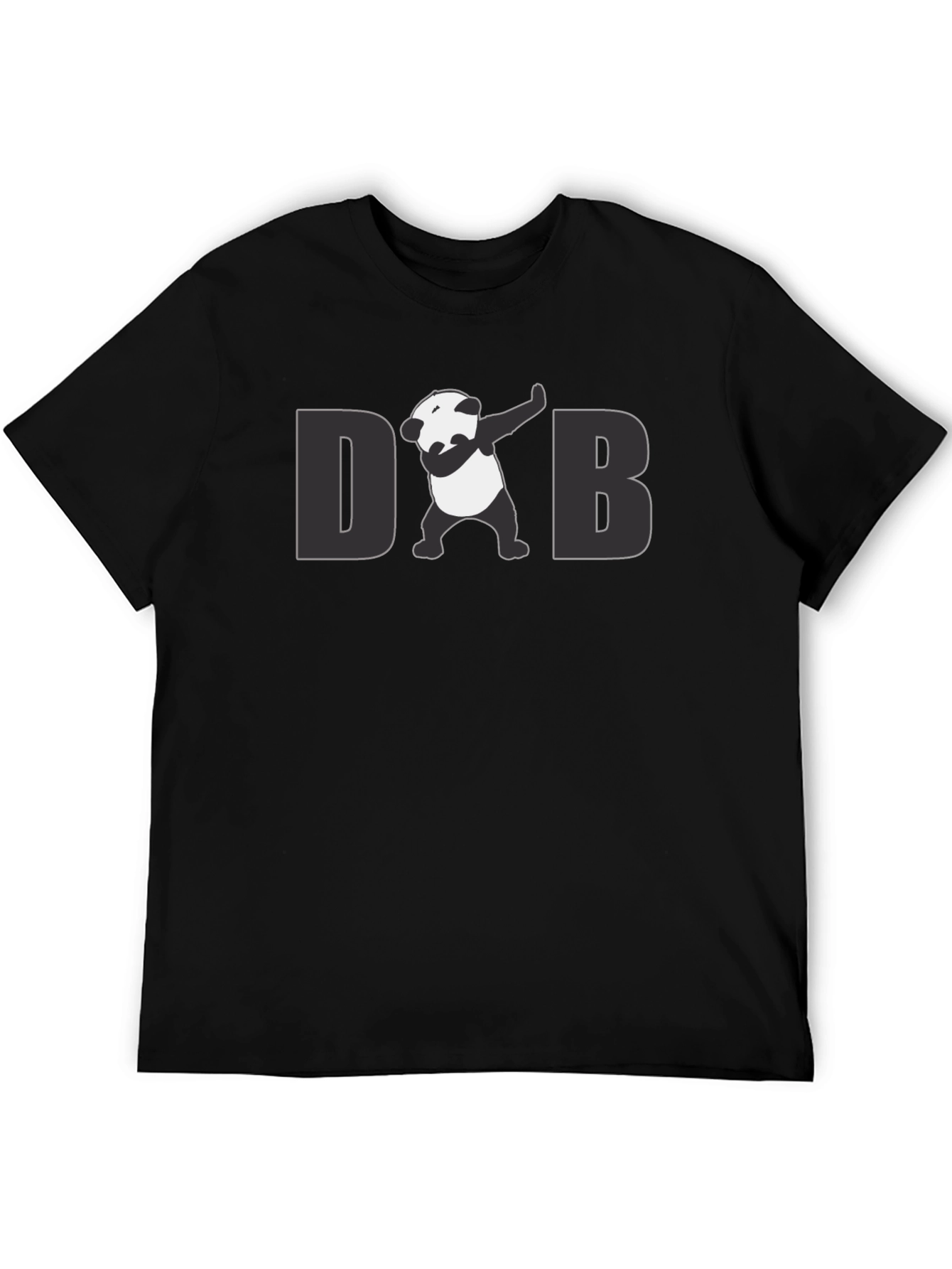 Dabbing Panda Graphic Tee - Cool Mens Black T-Shirt