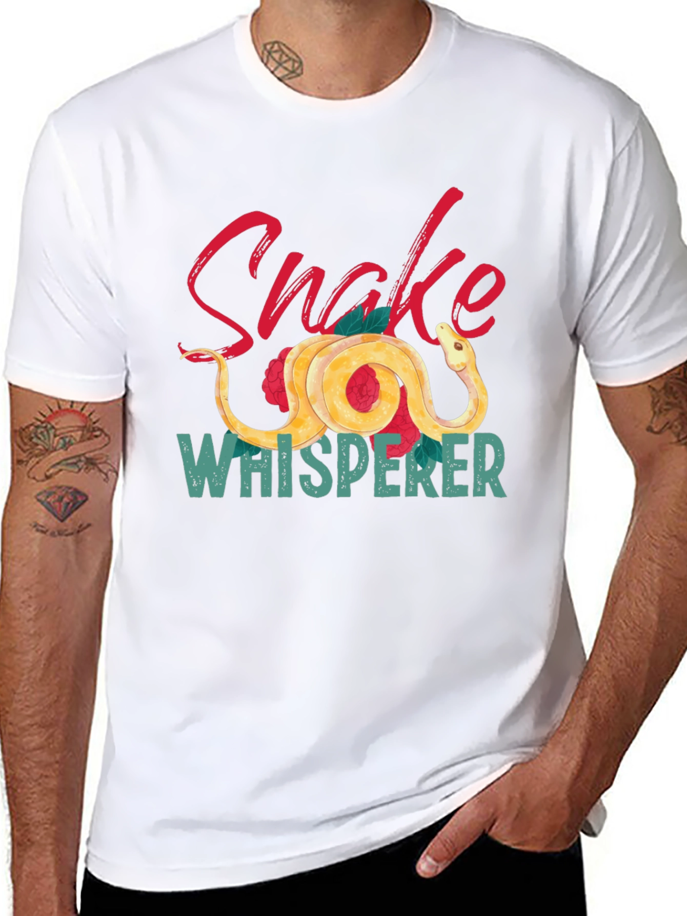 Snake Whisperer Graphic Tee - Black