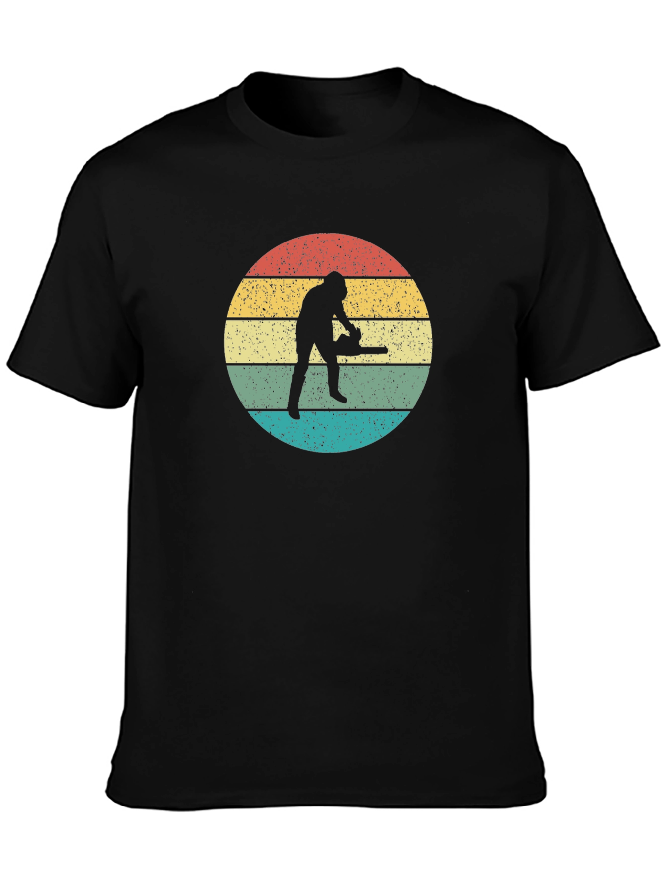 Retro Chainsaw Silhouette T-Shirt