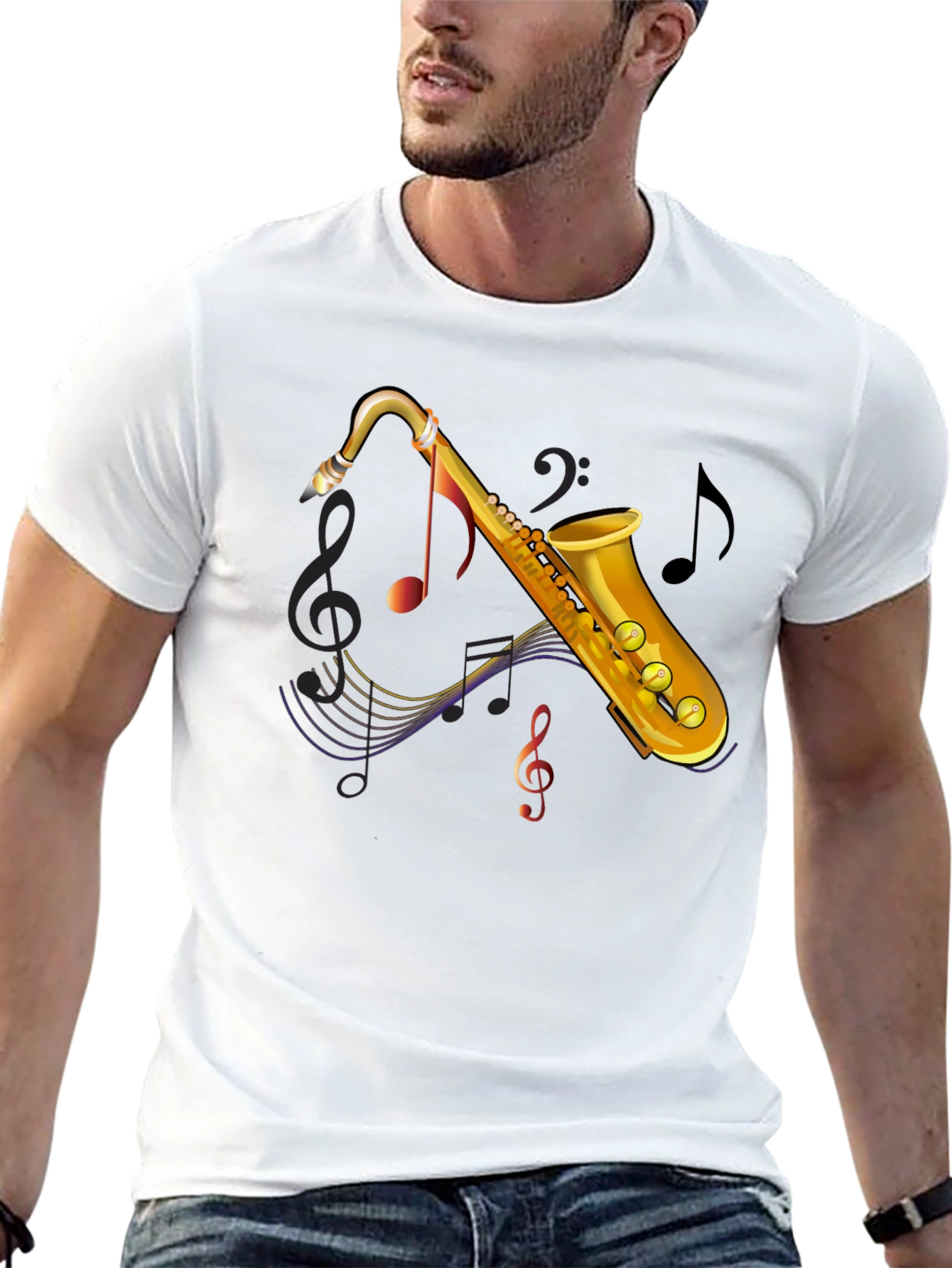 Saxophone Music Lover Tee - Stylish Musician T-Shirt