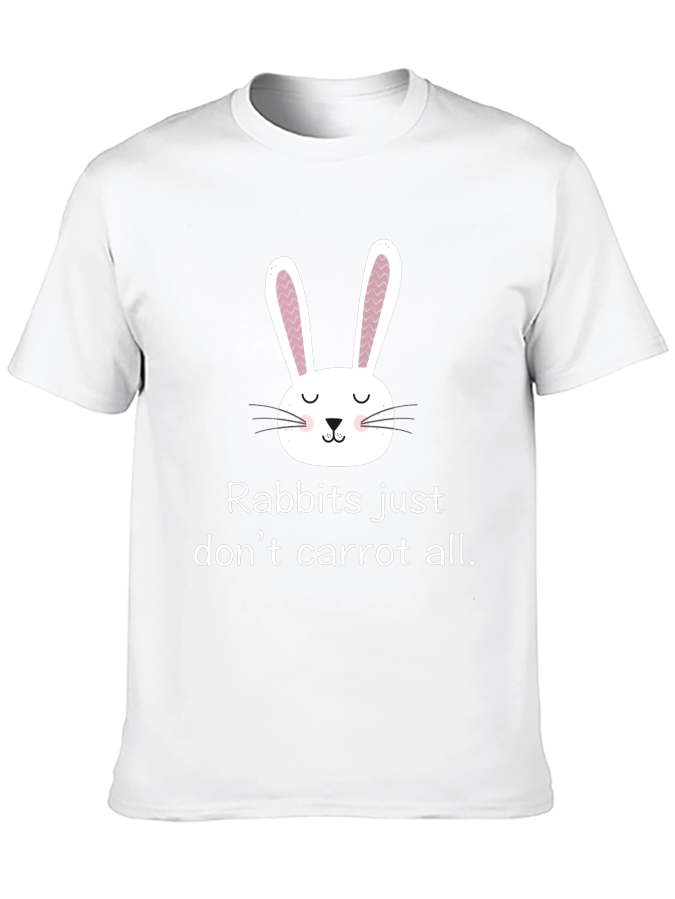 Funny Rabbit T-Shirt - Rabbits Dont Carrot All