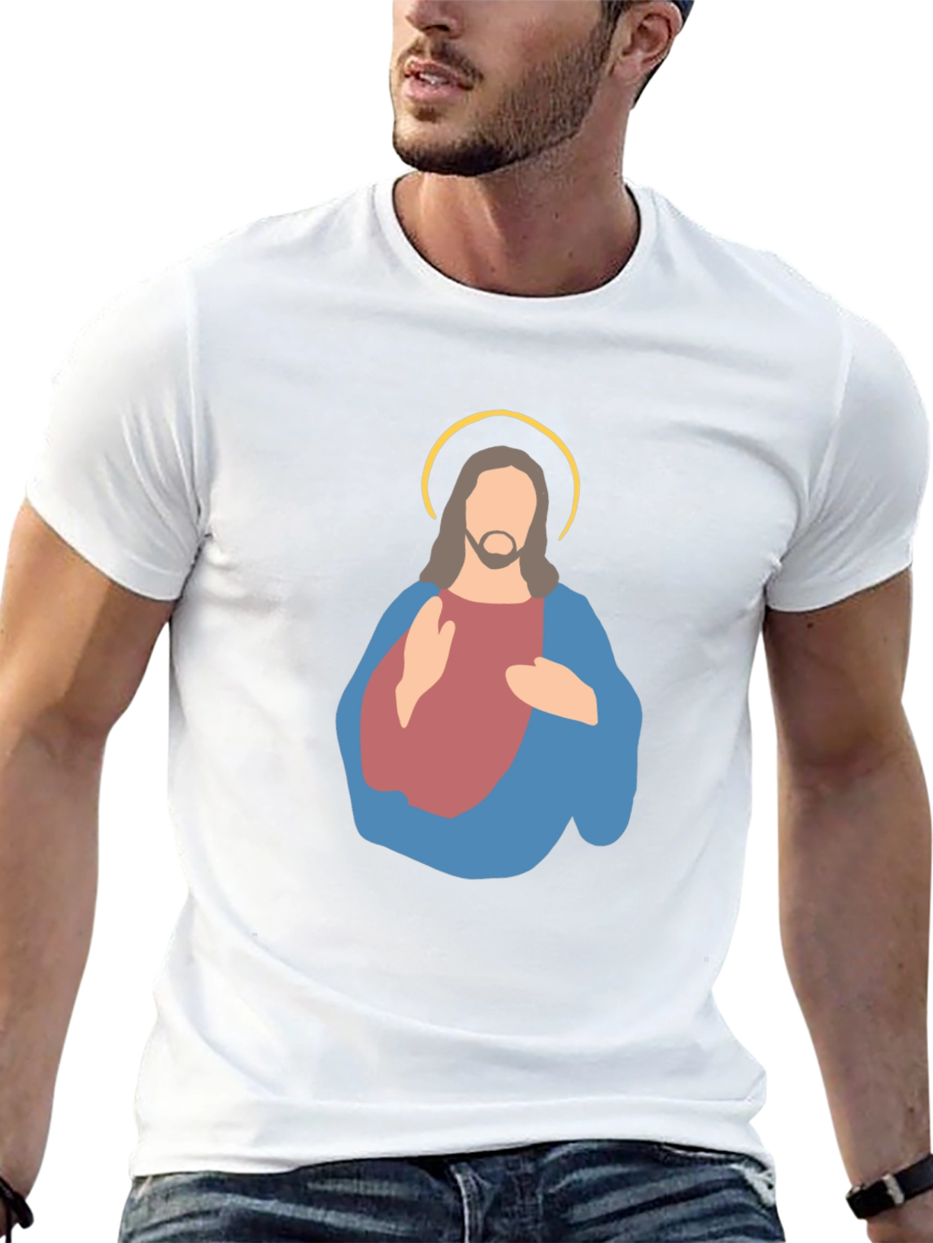 Jesus Graphic Tee - Minimalist Design