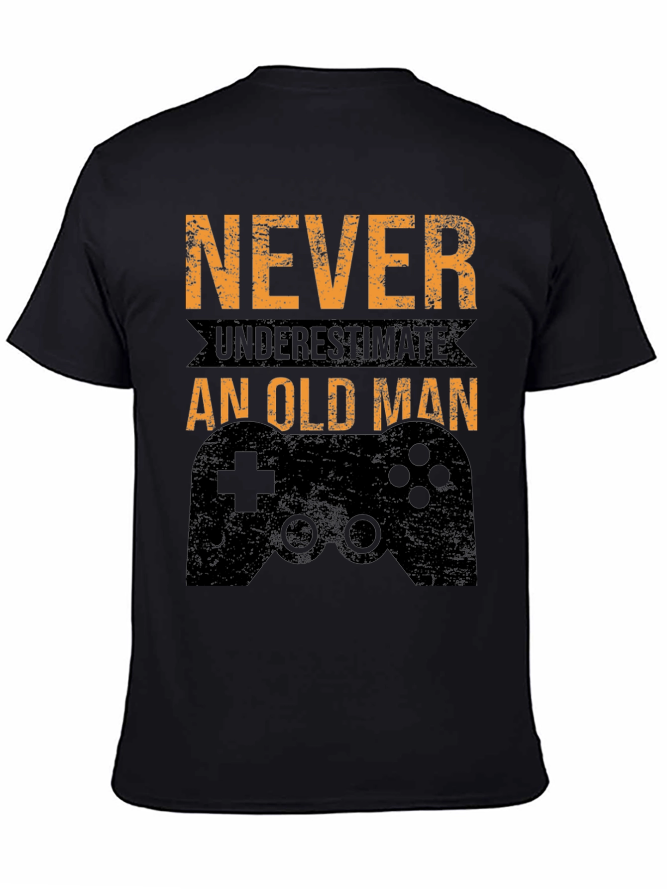 Never Underestimate an Old Man Gamer T-Shirt