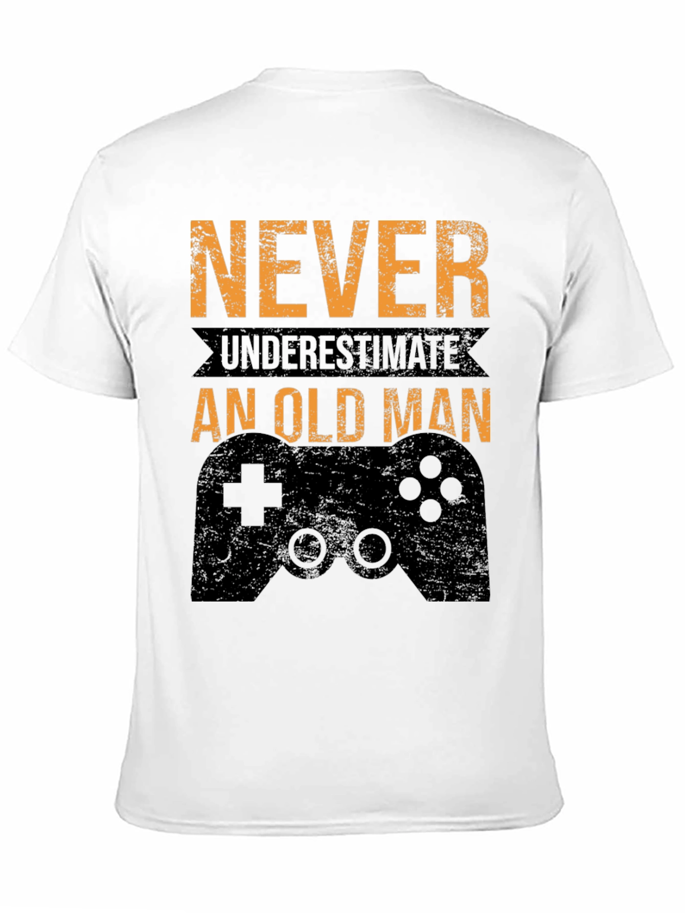 Never Underestimate an Old Man Gamer T-Shirt