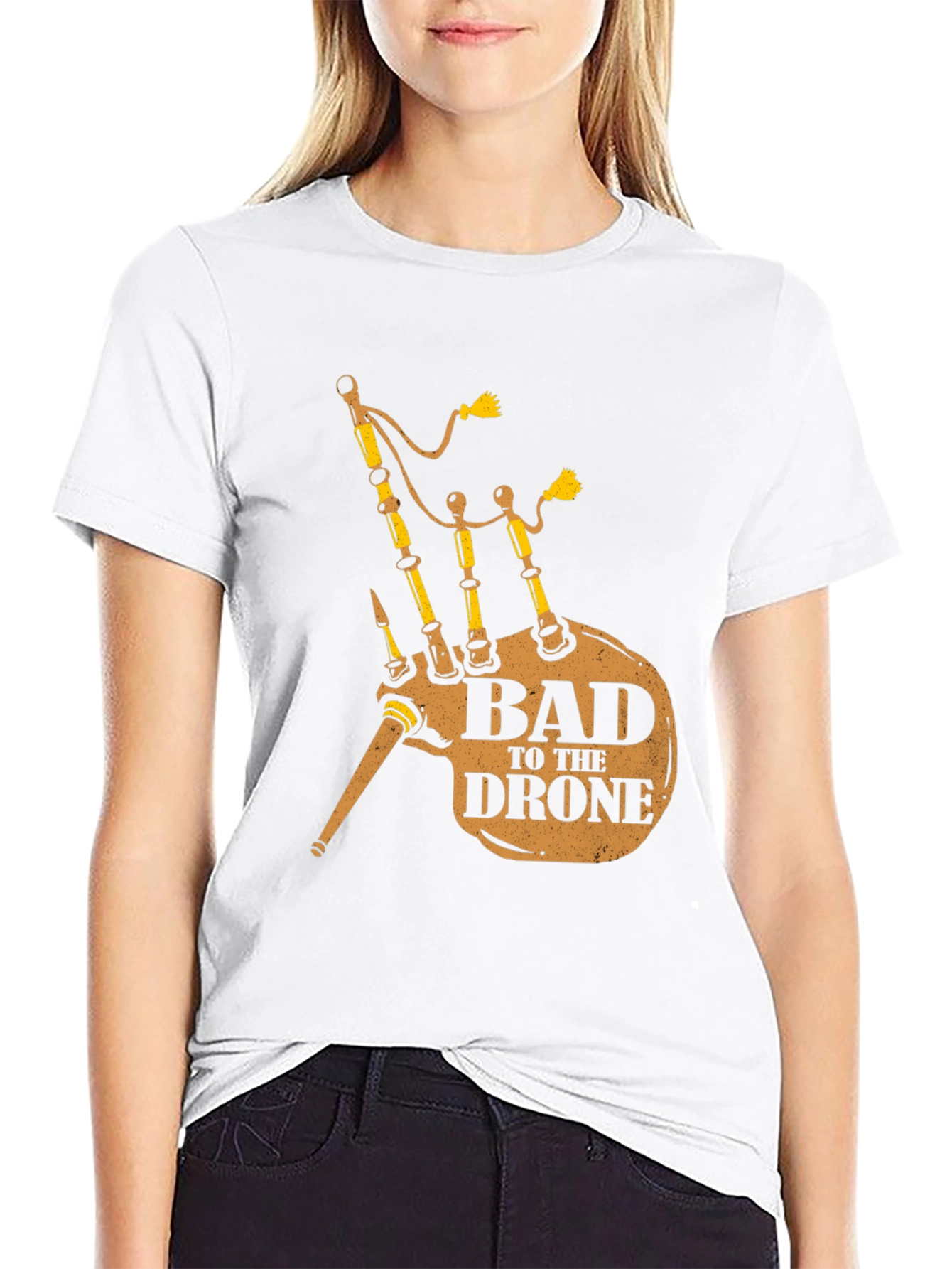 Bad to the Drone Bagpipe T-Shirt