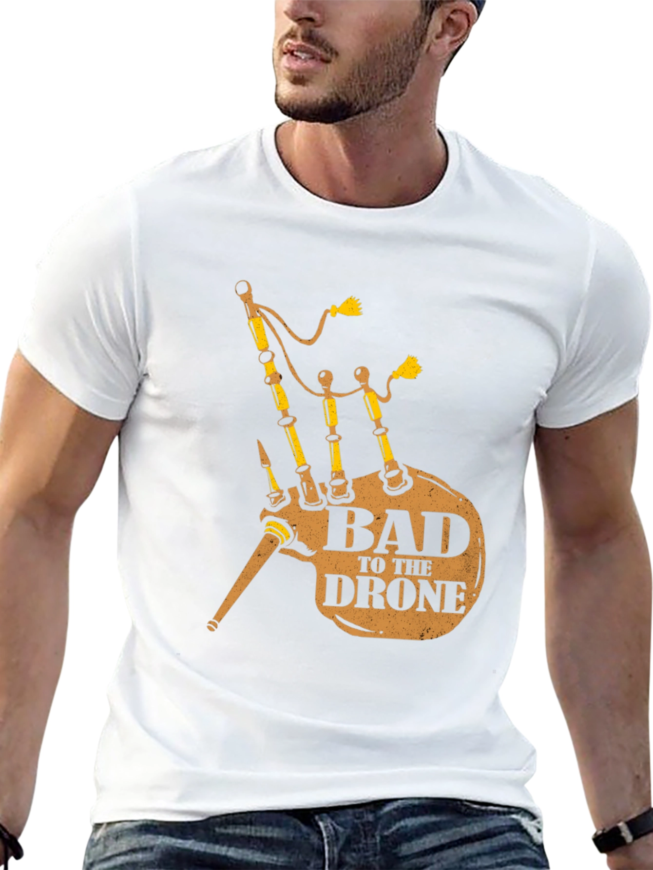 Bad to the Drone Bagpipe T-Shirt