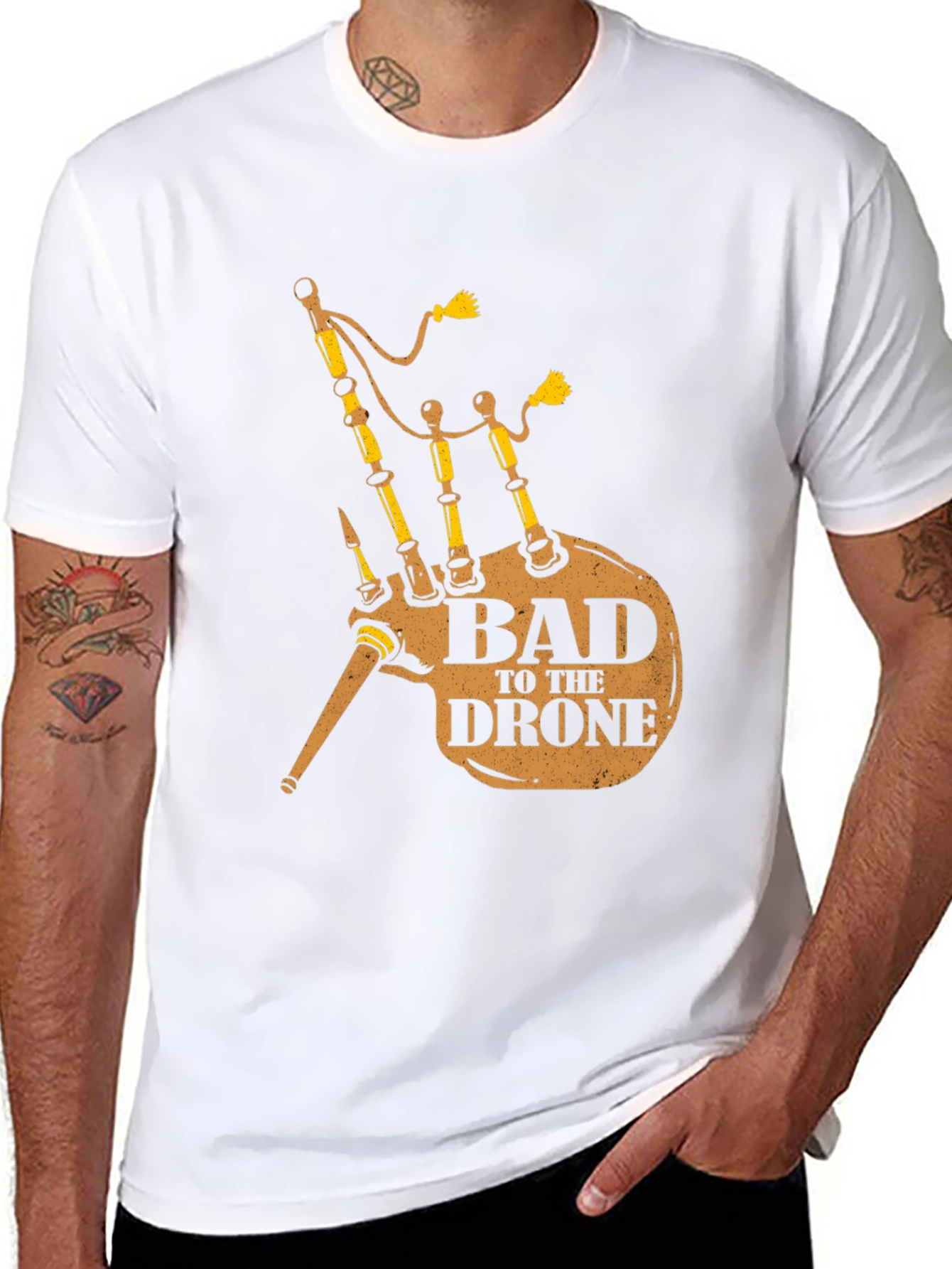 Bad to the Drone Bagpipe T-Shirt