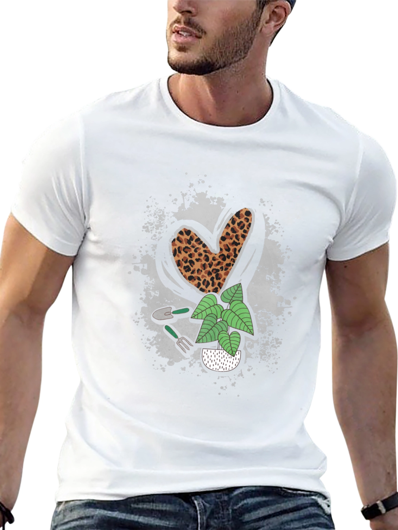 Gardening Heart Tee - Leopard Print Lover!