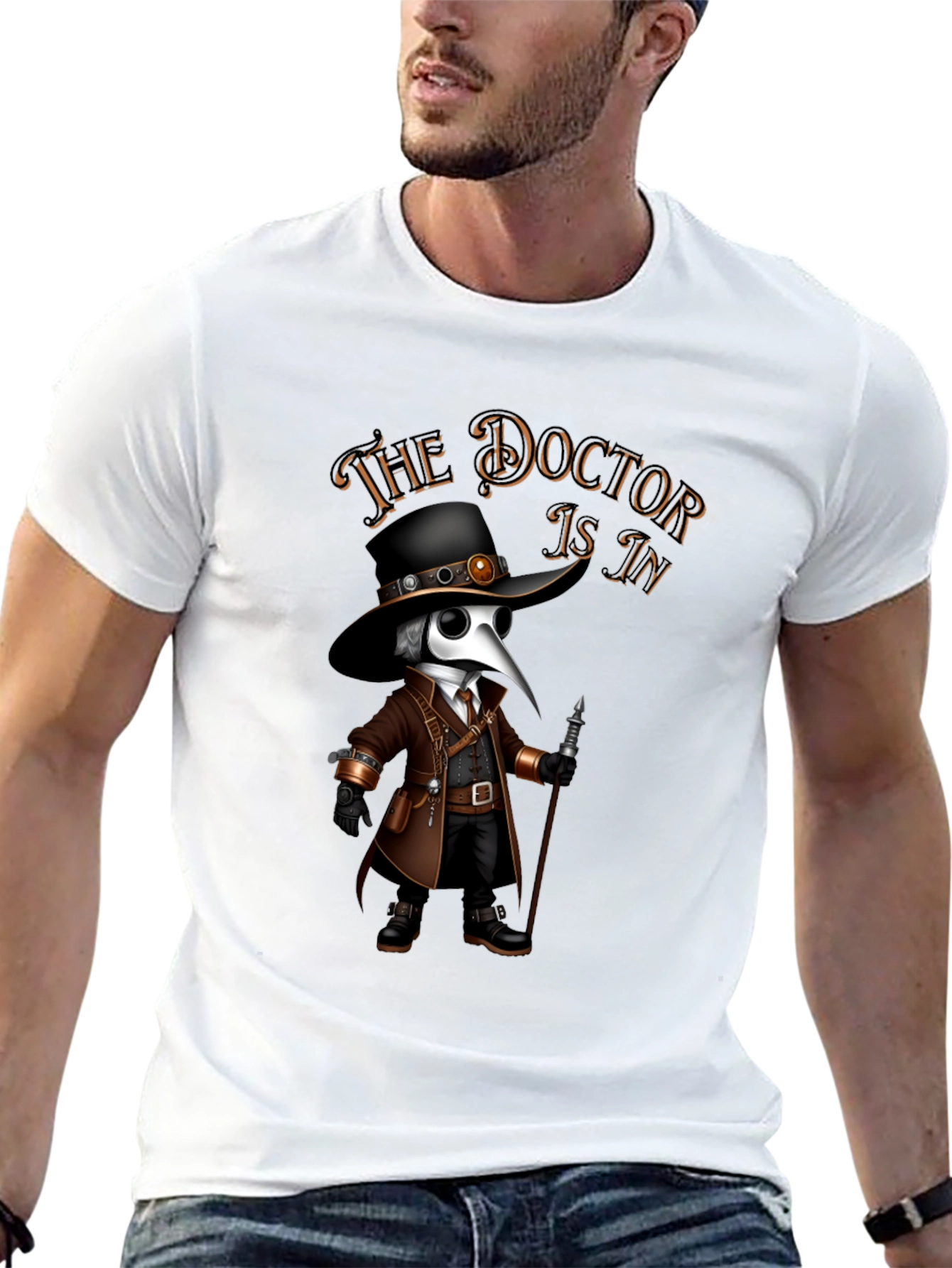 The Doctor Is In Plague Doctor T-Shirt