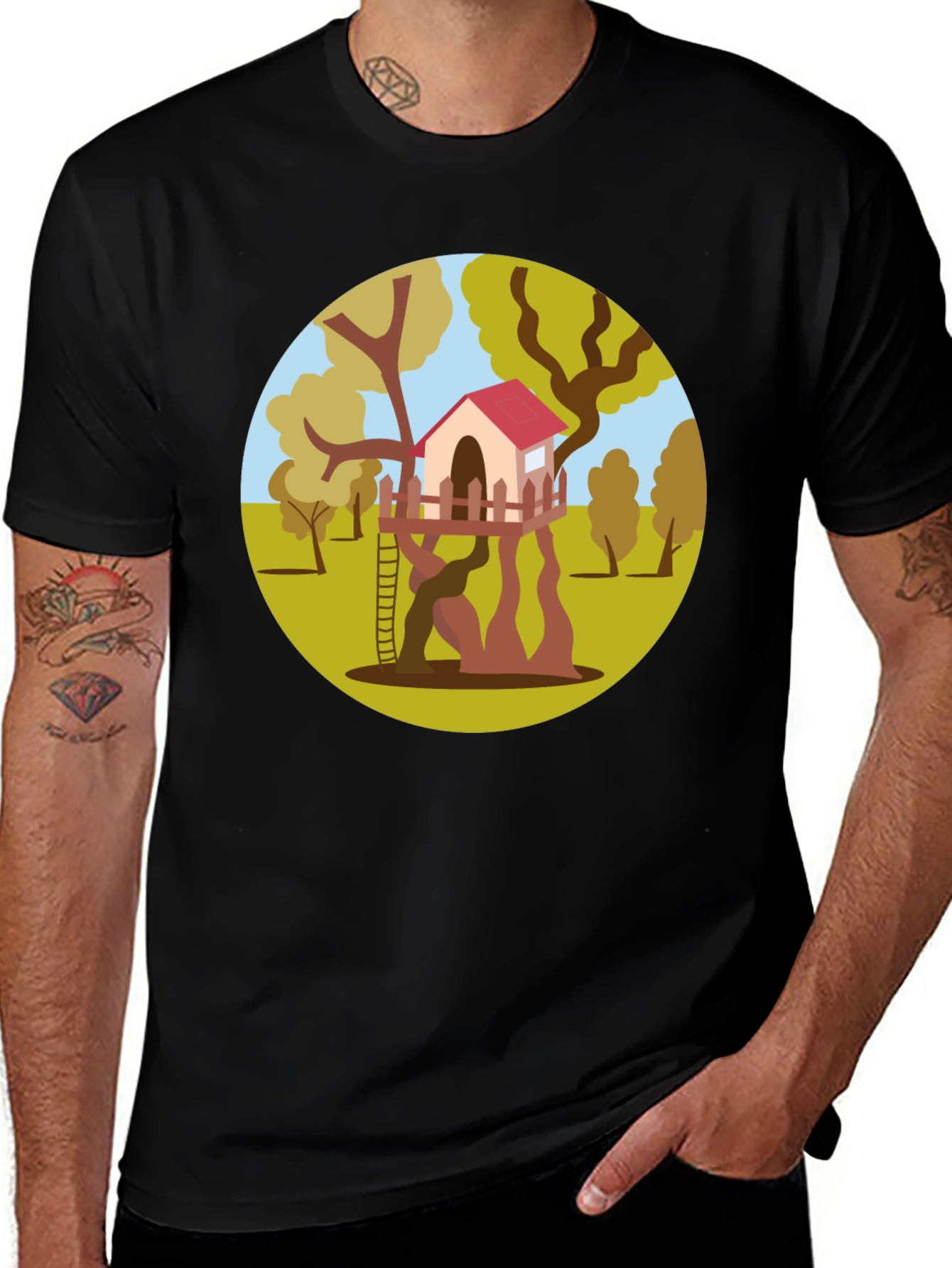 Treehouse Graphic Tee - Nature Lovers T-Shirt