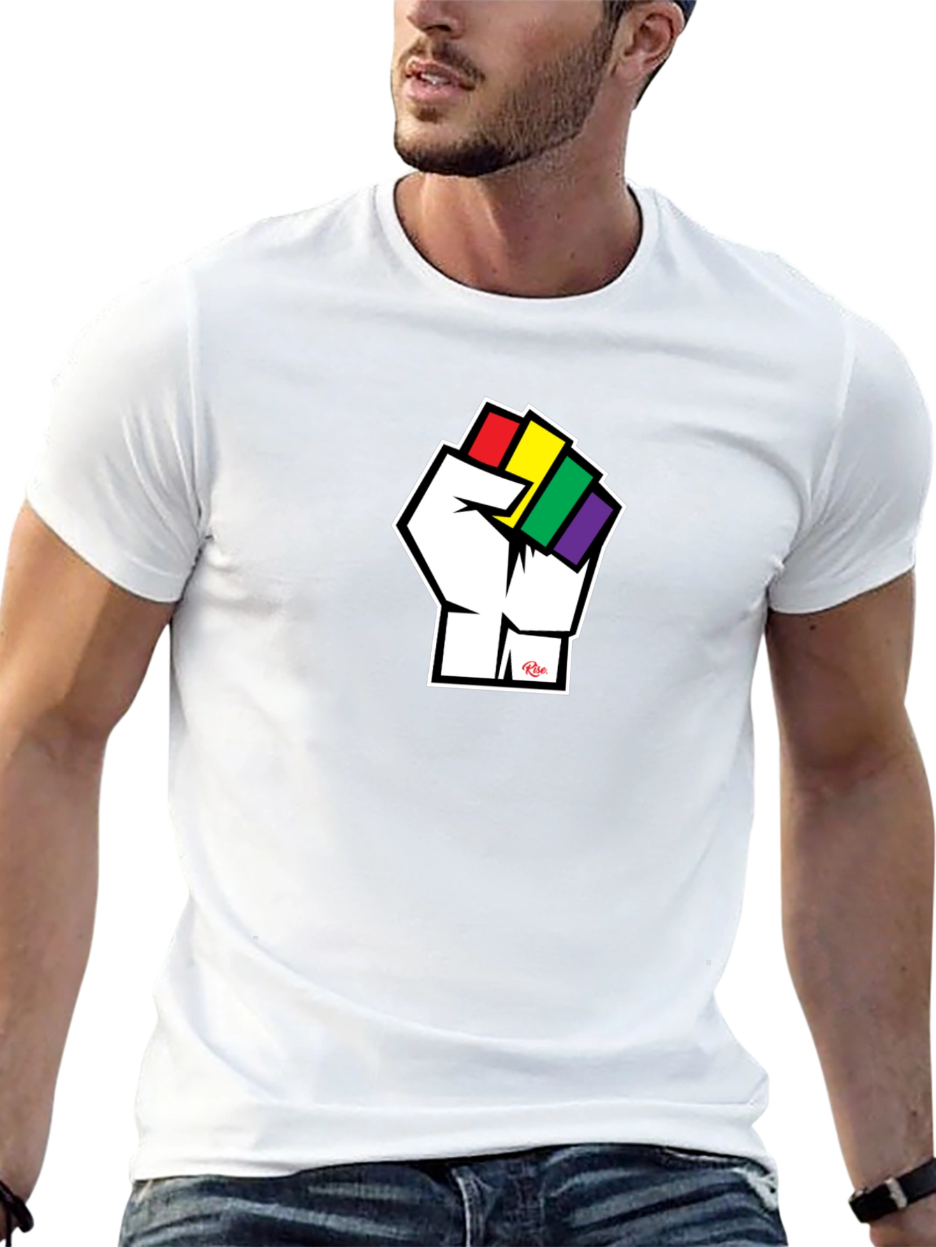 Pride Fist T-Shirt - Black Cotton Tee