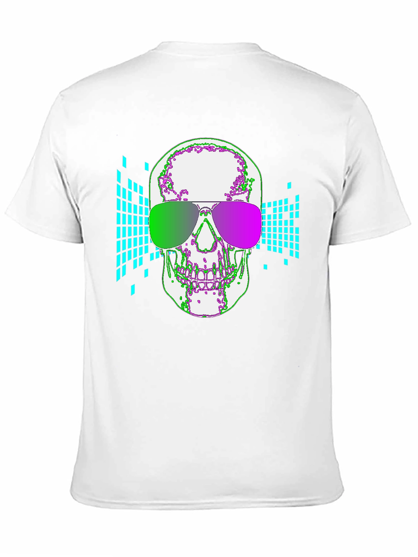 Neon Skull Graphic T-Shirt