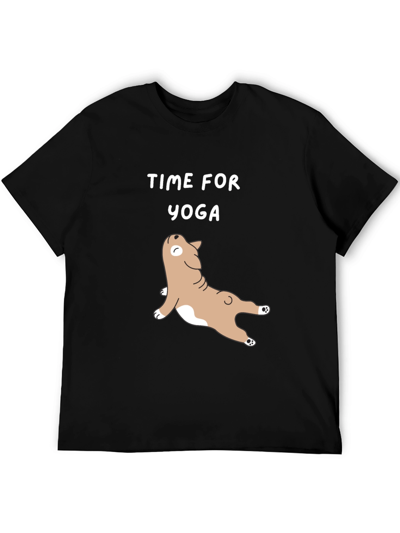Time for Yoga T-Shirt - Cute Dog Design