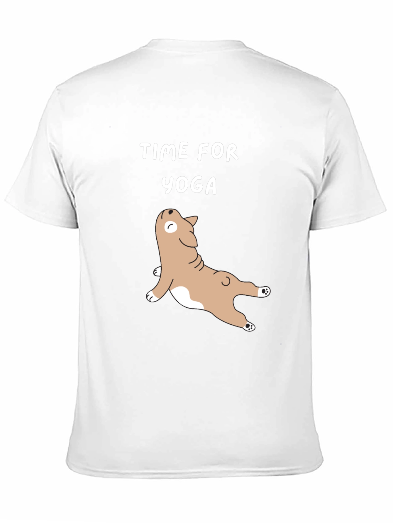 Time for Yoga T-Shirt - Cute Dog Design
