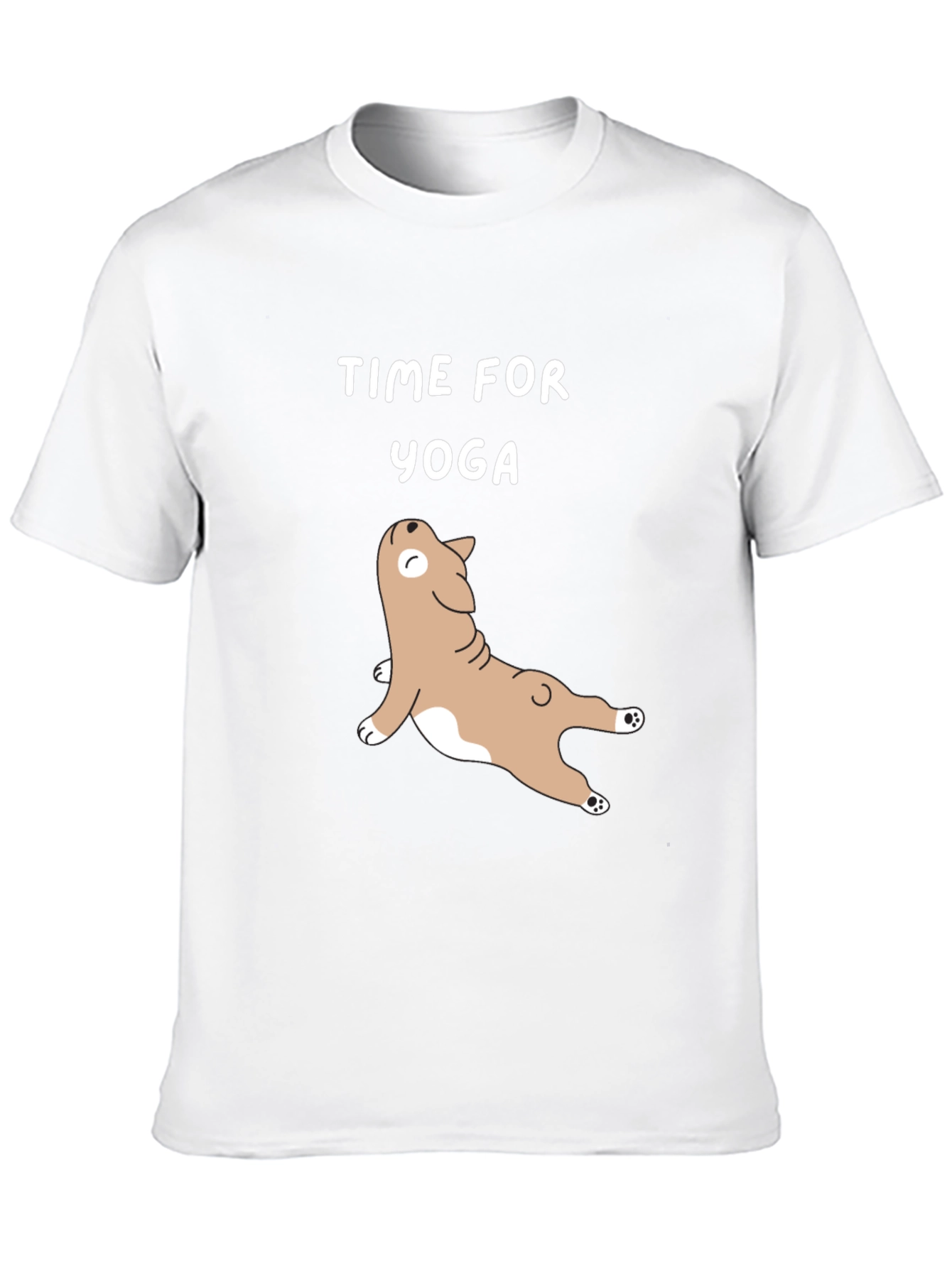 Time for Yoga T-Shirt - Cute Dog Design