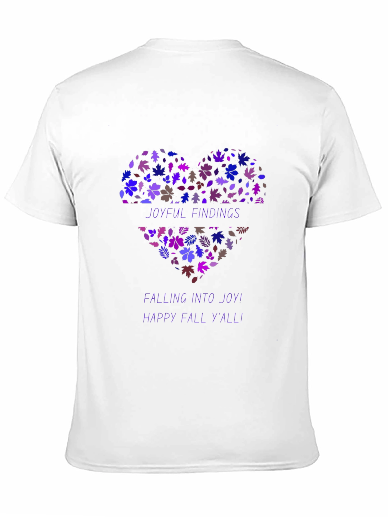Joyful Fall Heart Graphic Tee - Stylish Autumn Shirt