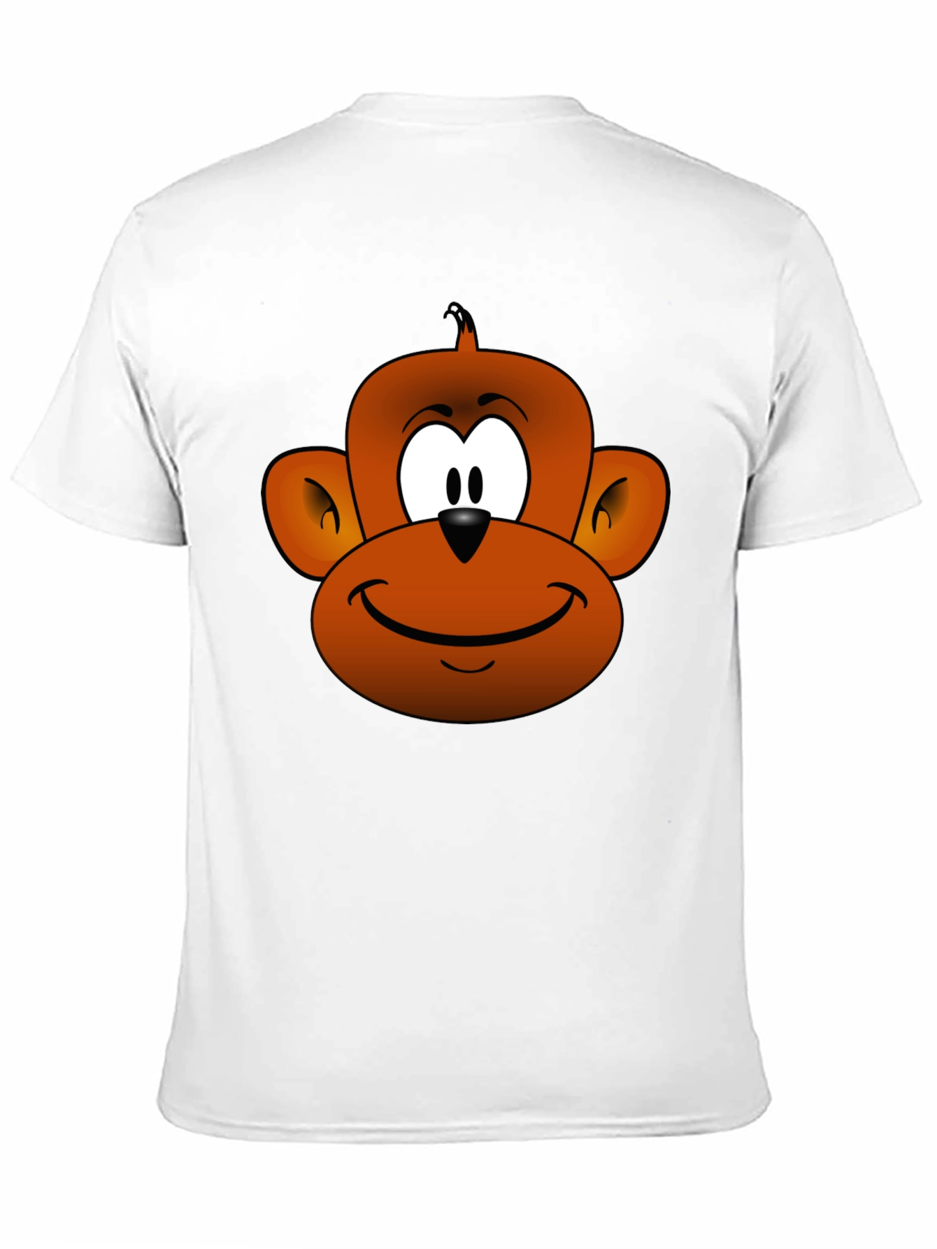 Cartoon Monkey Graphic Tee - Fun Novelty T-Shirt