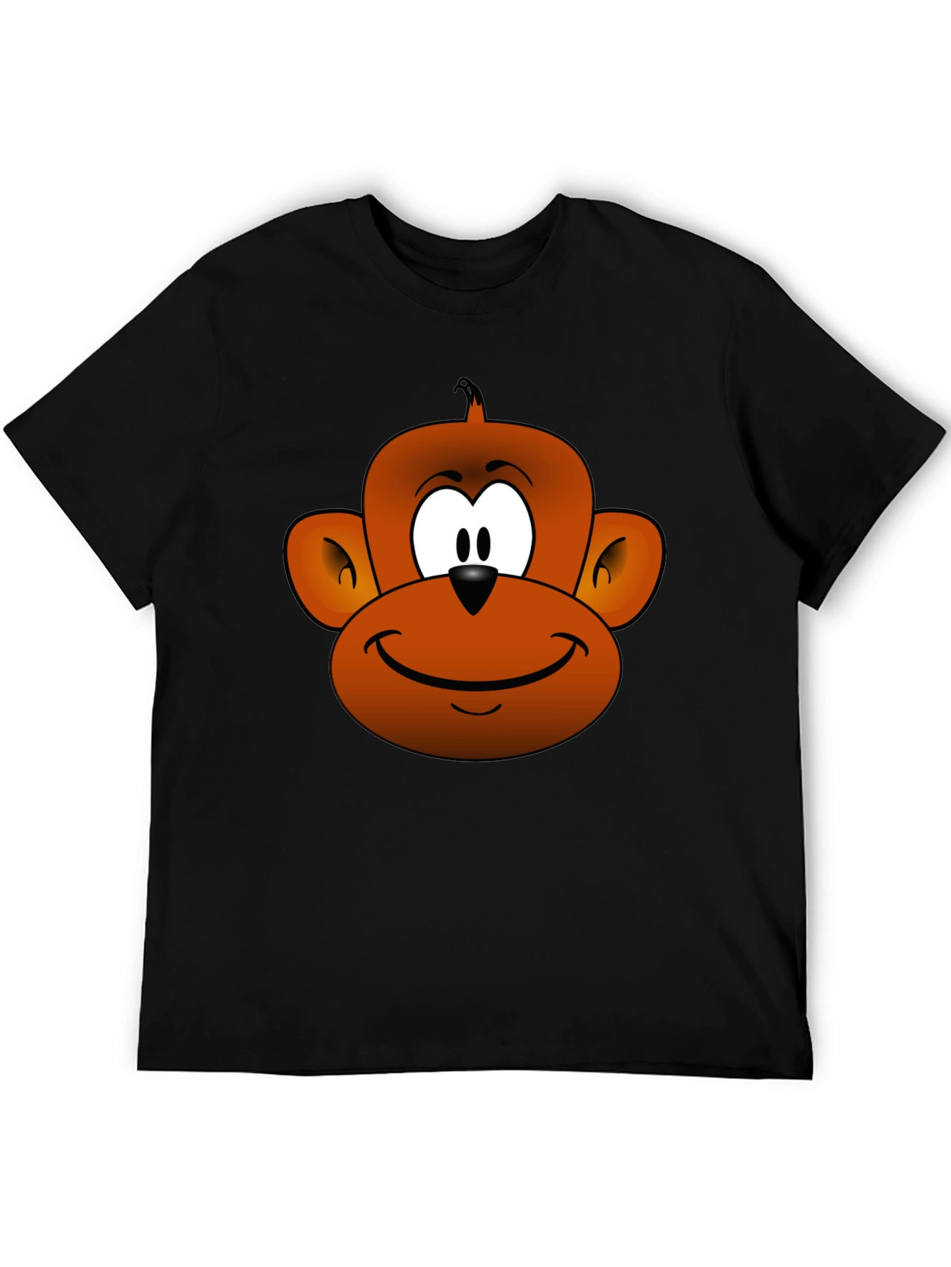 Cartoon Monkey Graphic Tee - Fun Novelty T-Shirt