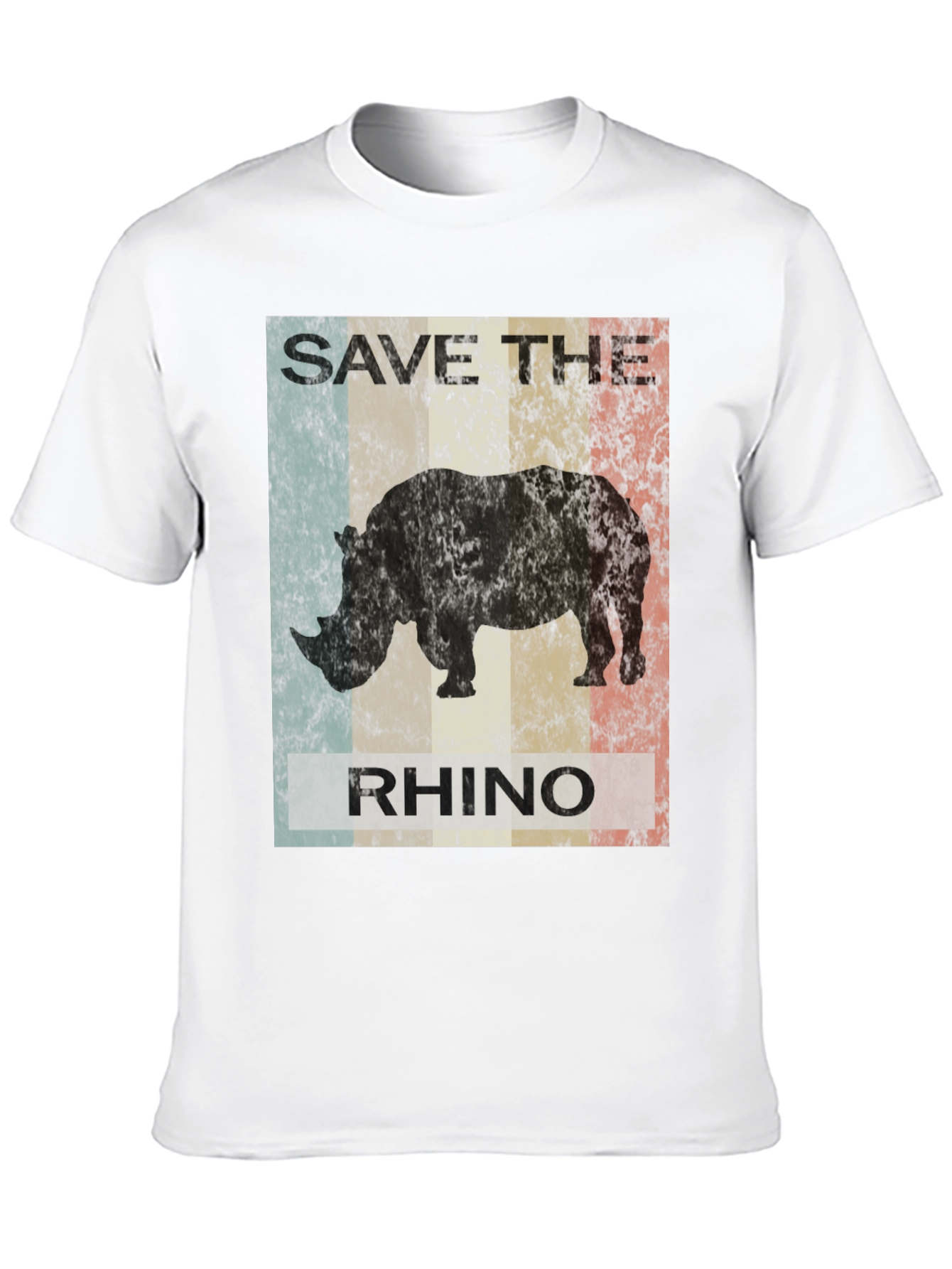 Save The Rhino Graphic Tee - Black