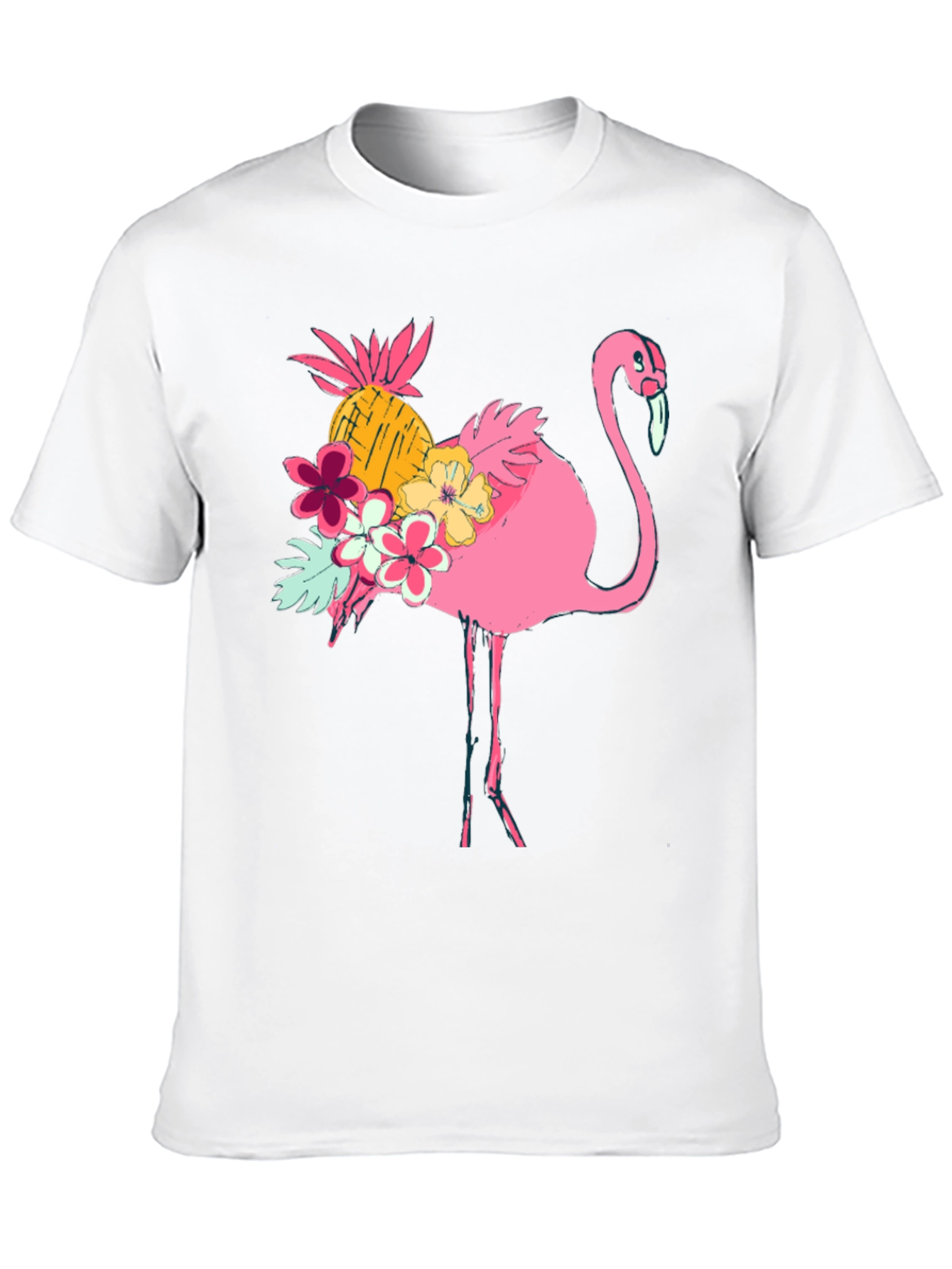 Tropical Flamingo Graphic Tee - Summer Style!