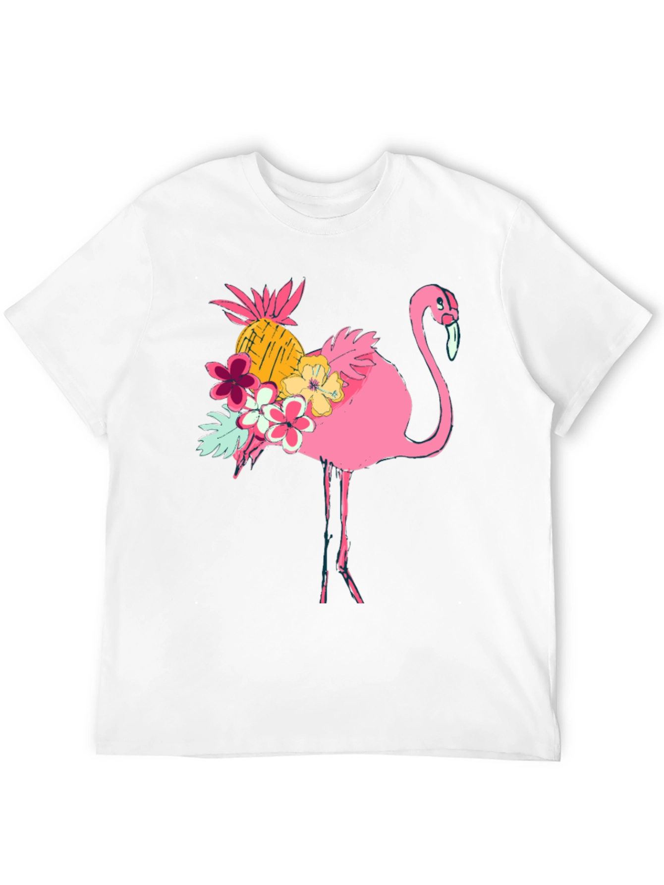 Tropical Flamingo Graphic Tee - Summer Style!