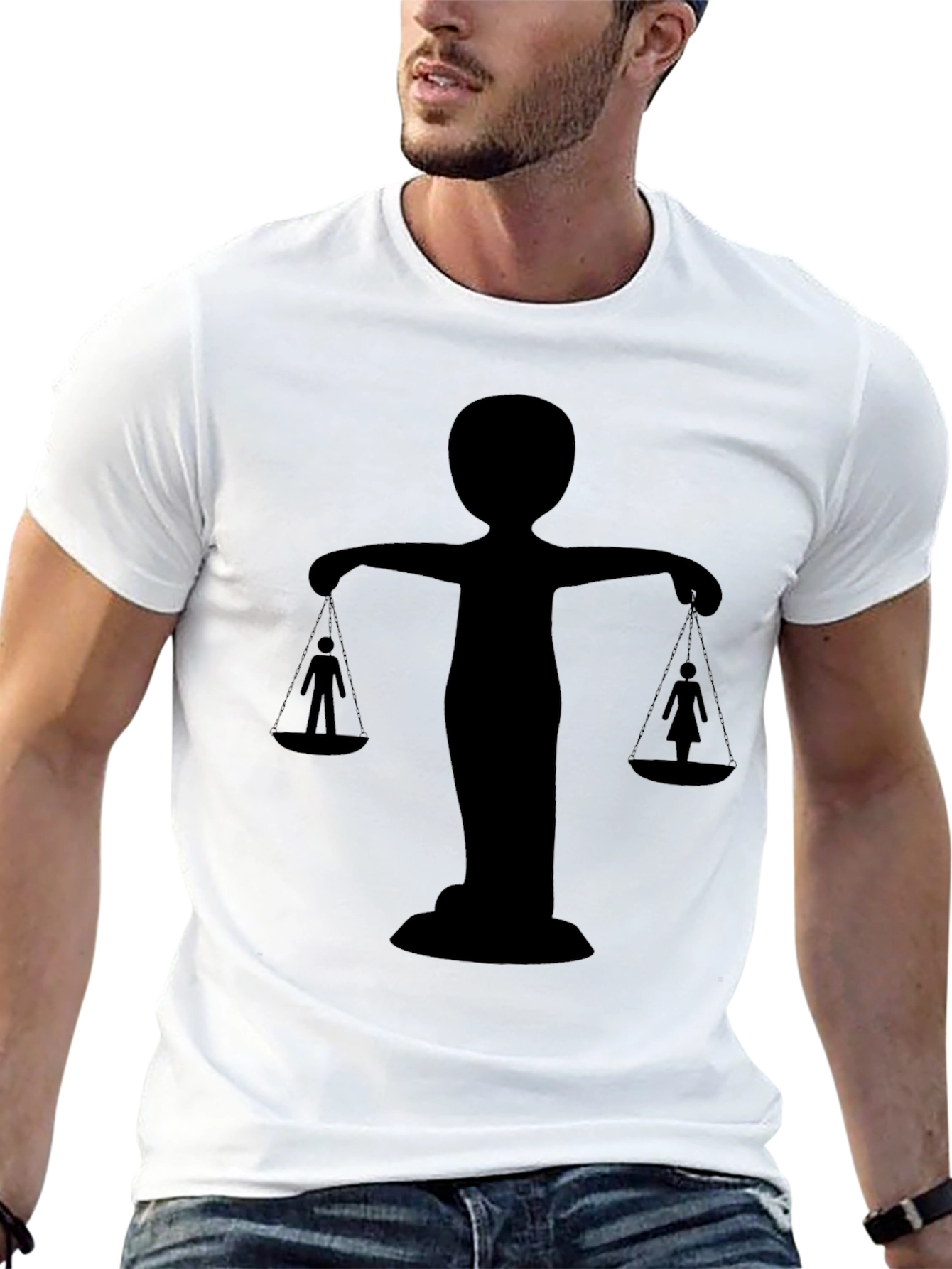 Equality T-Shirt - Black Silhouette Design