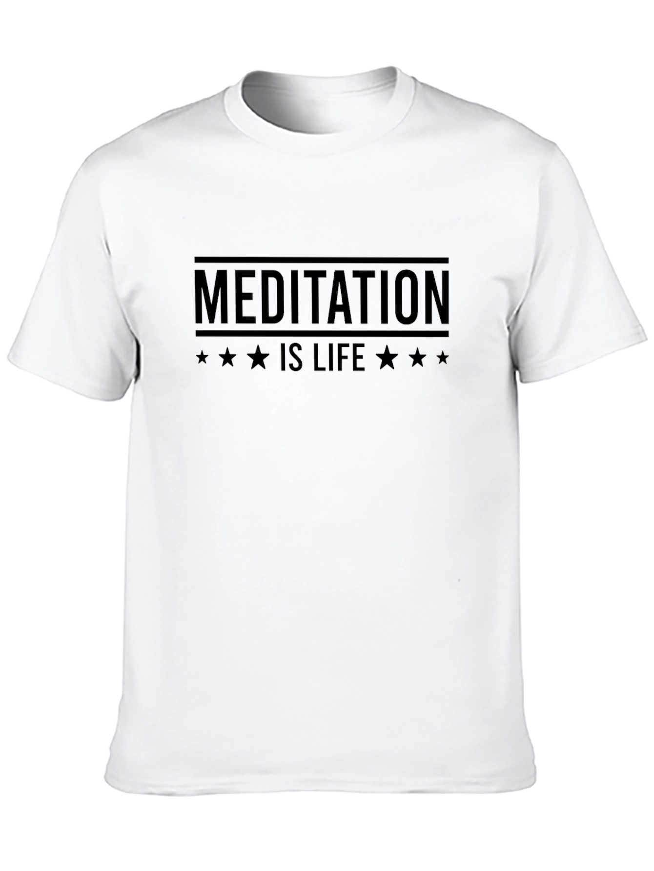 Meditation is Life T-Shirt - Black