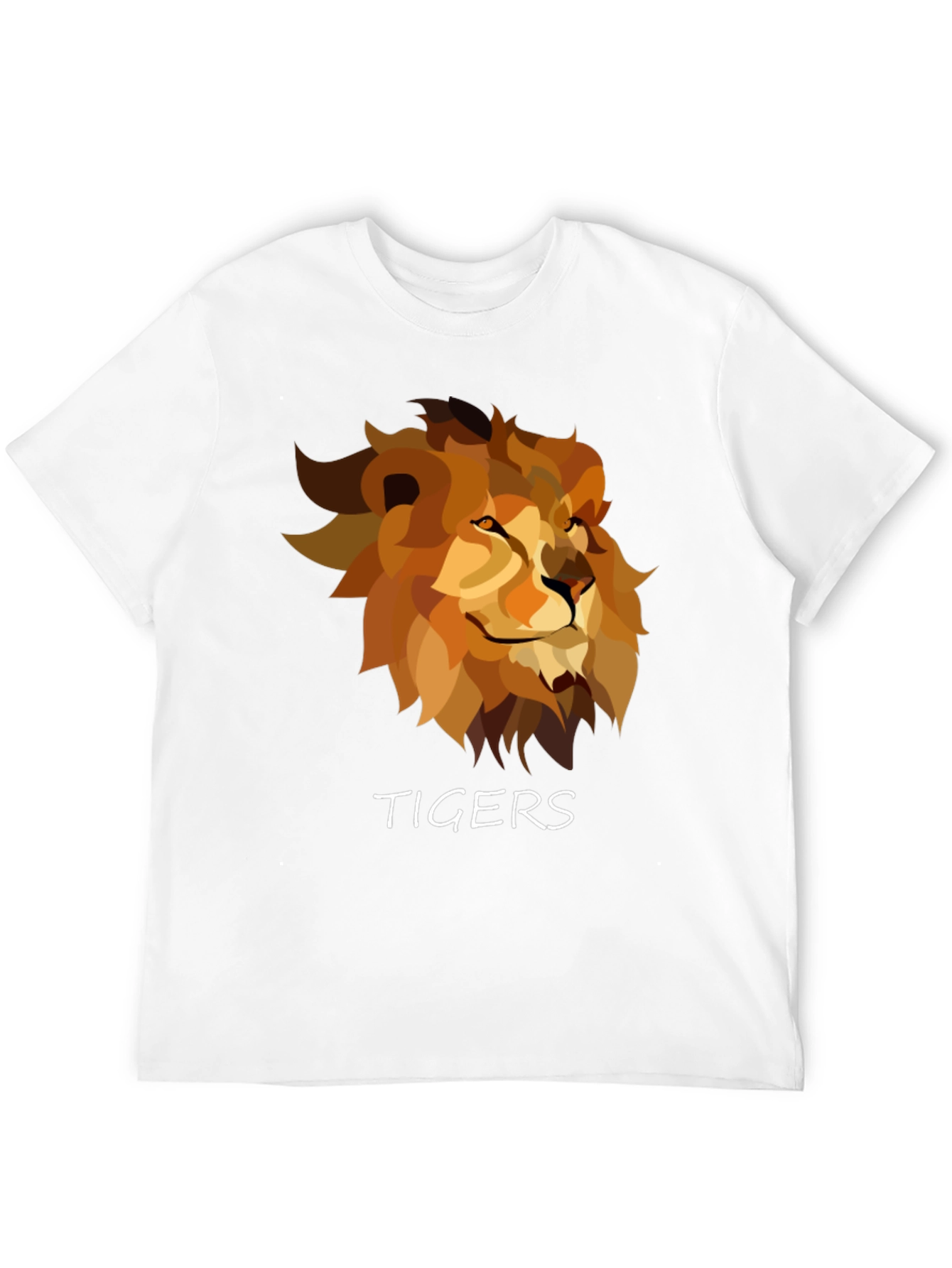Tigers Graphic Print Tee - Bold Lion Design