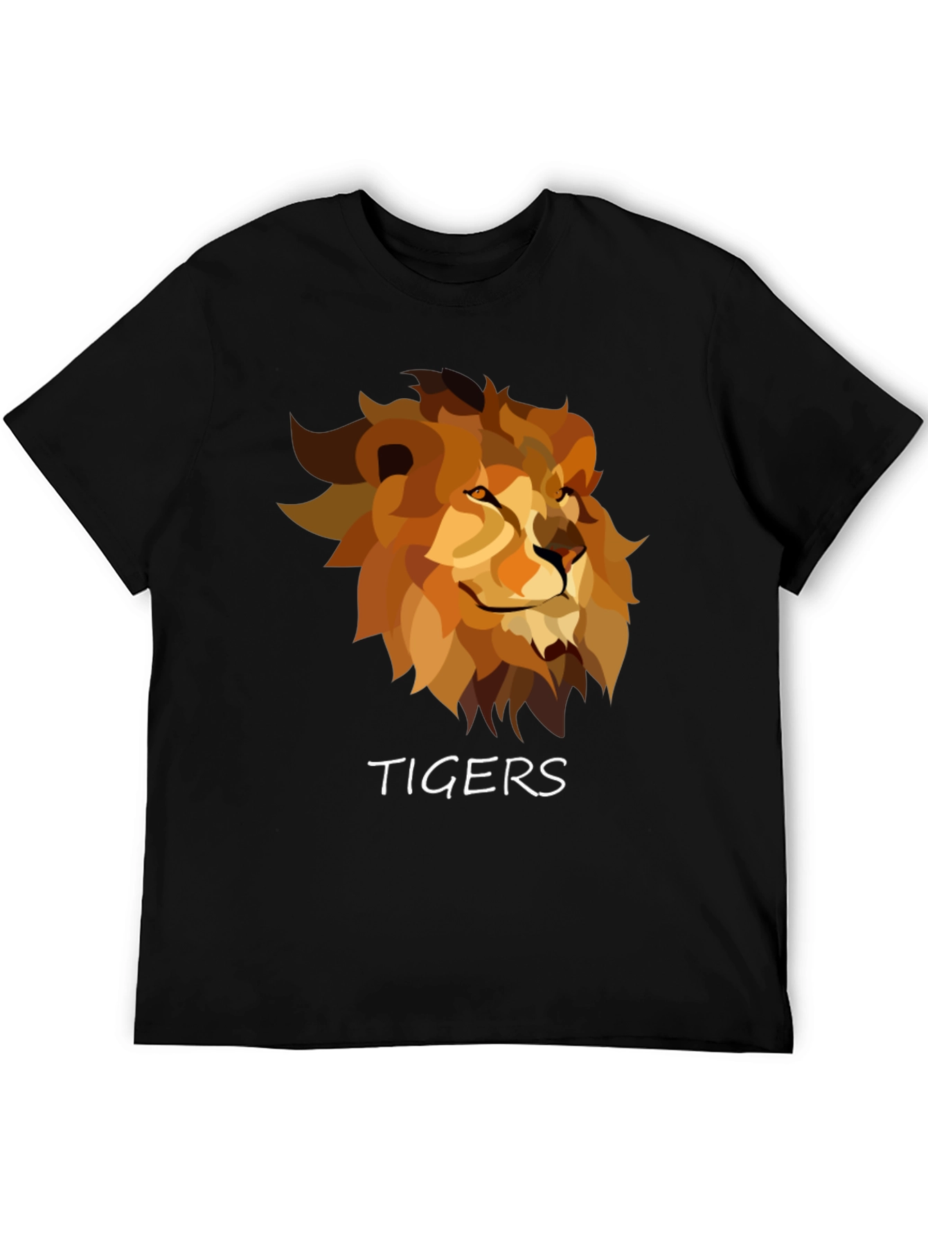 Tigers Graphic Print Tee - Bold Lion Design