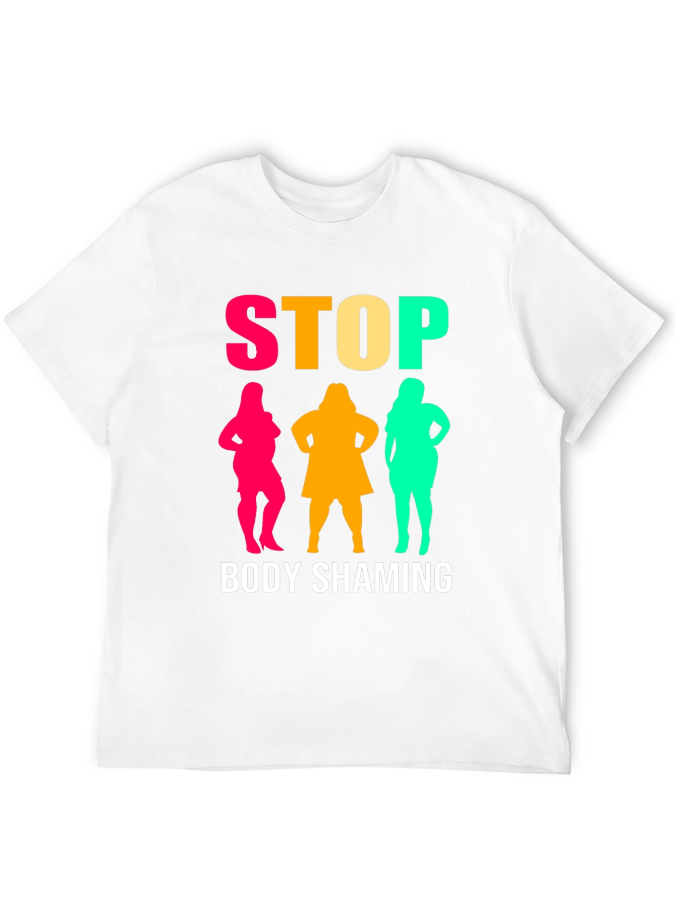Stop Body Shaming Graphic Tee - Unisex Black T-Shirt