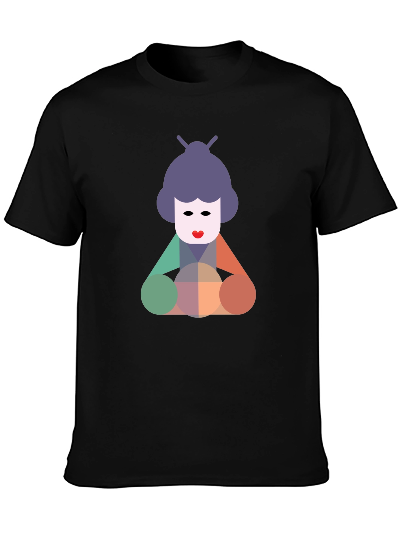 Geometric Geisha Graphic Tee