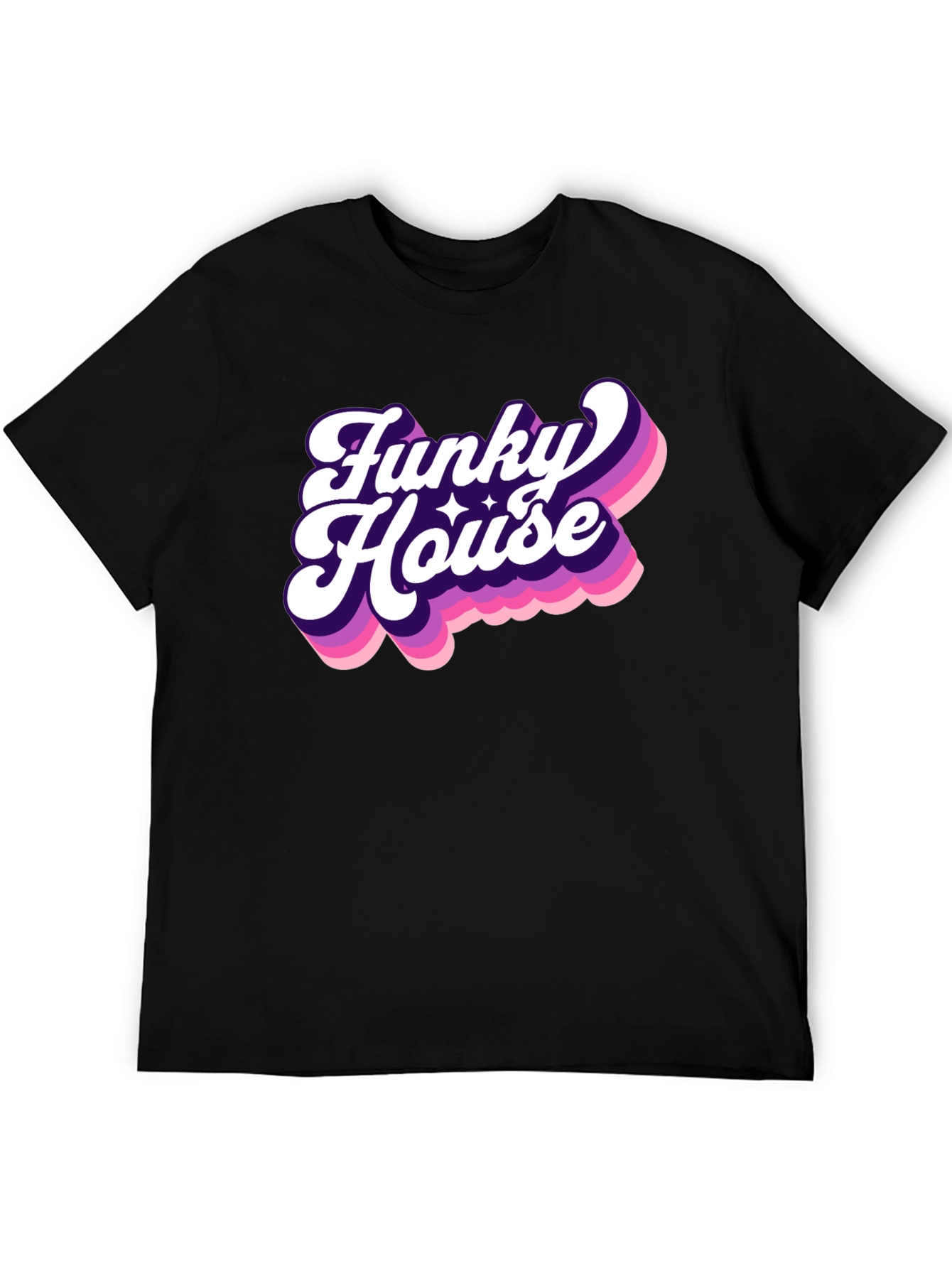 Funky House Black Graphic Tee