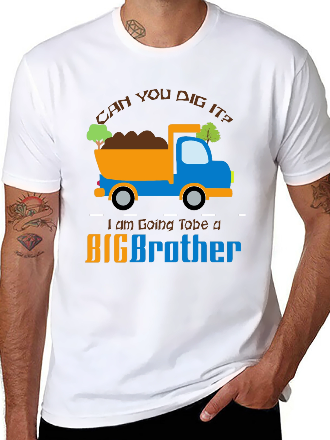 Big Brother Construction Truck T-Shirt