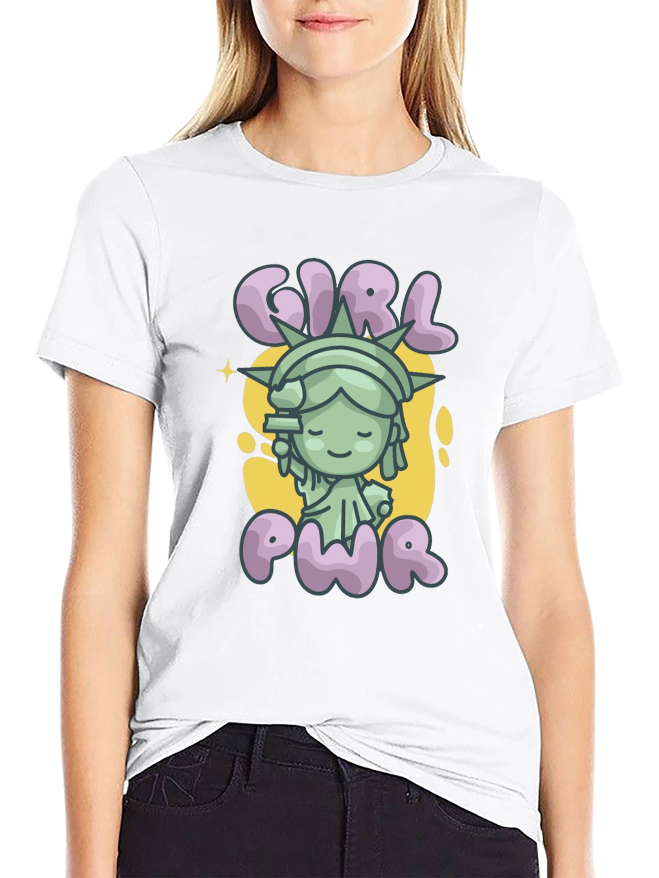 Girl Pwr Graphic Tee - Empowering Womens T-Shirt
