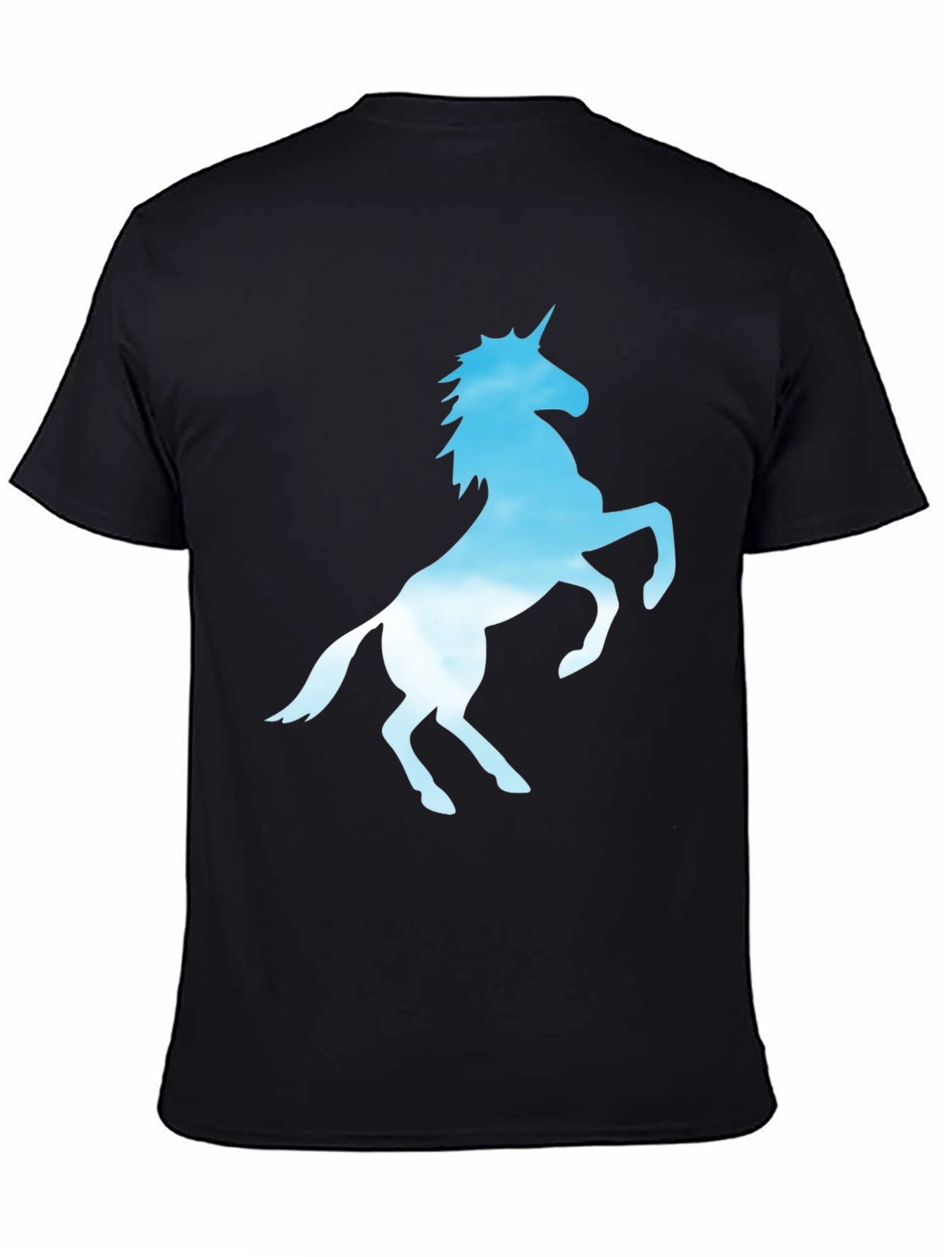 Unicorn Silhouette Black T-Shirt