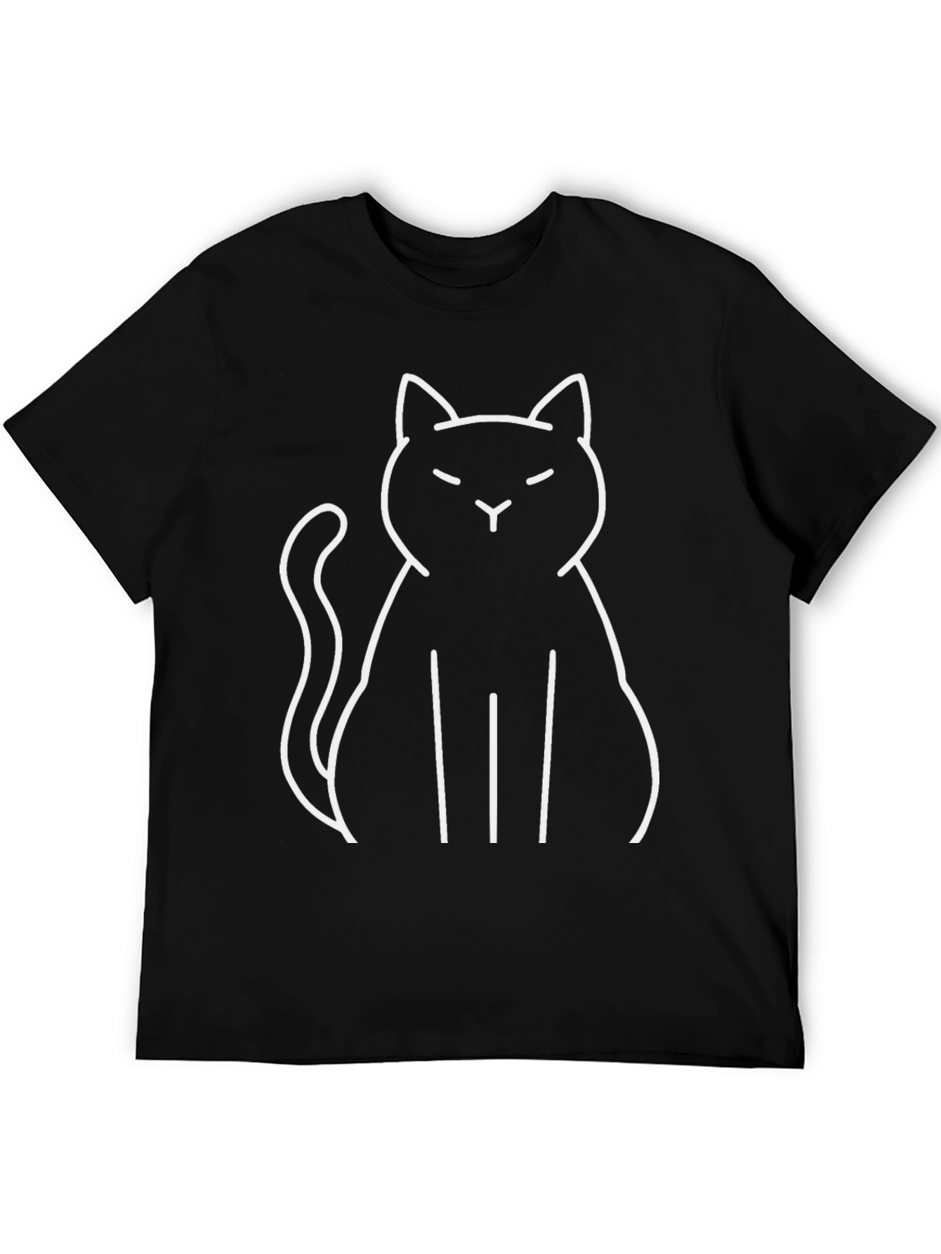 Cool Black Cat Graphic Tee