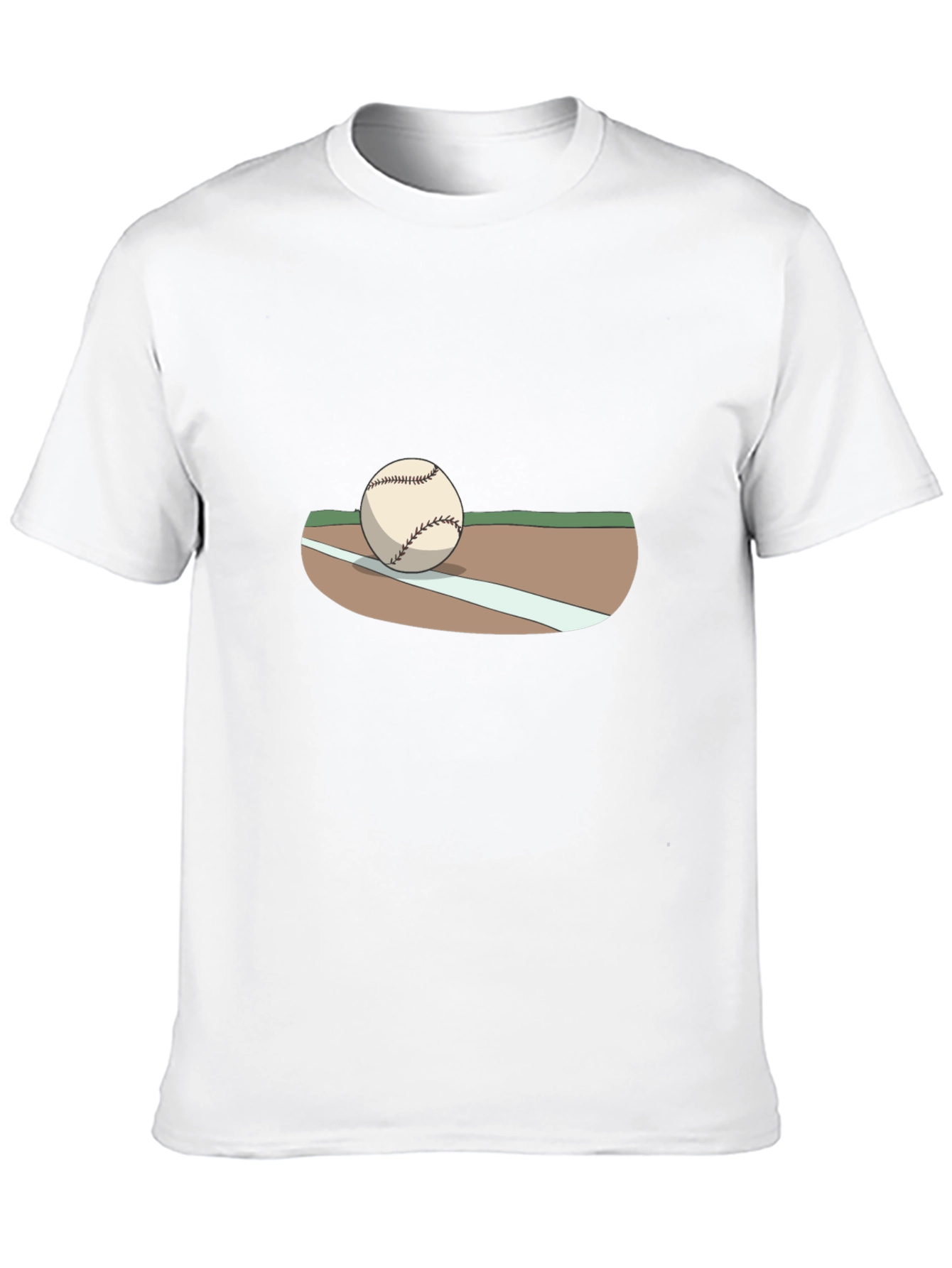 Baseball Graphic T-Shirt - Black Cotton Tee